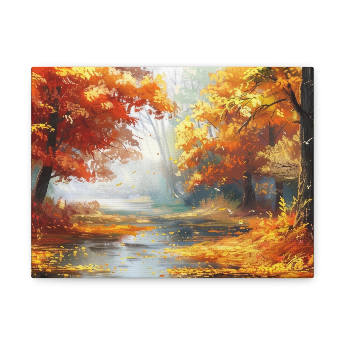 Autumn Serenity Canvas Art, Fall Decor, Nature Wall Art, Seasonal Home Decoration, Cozy Living Room Art