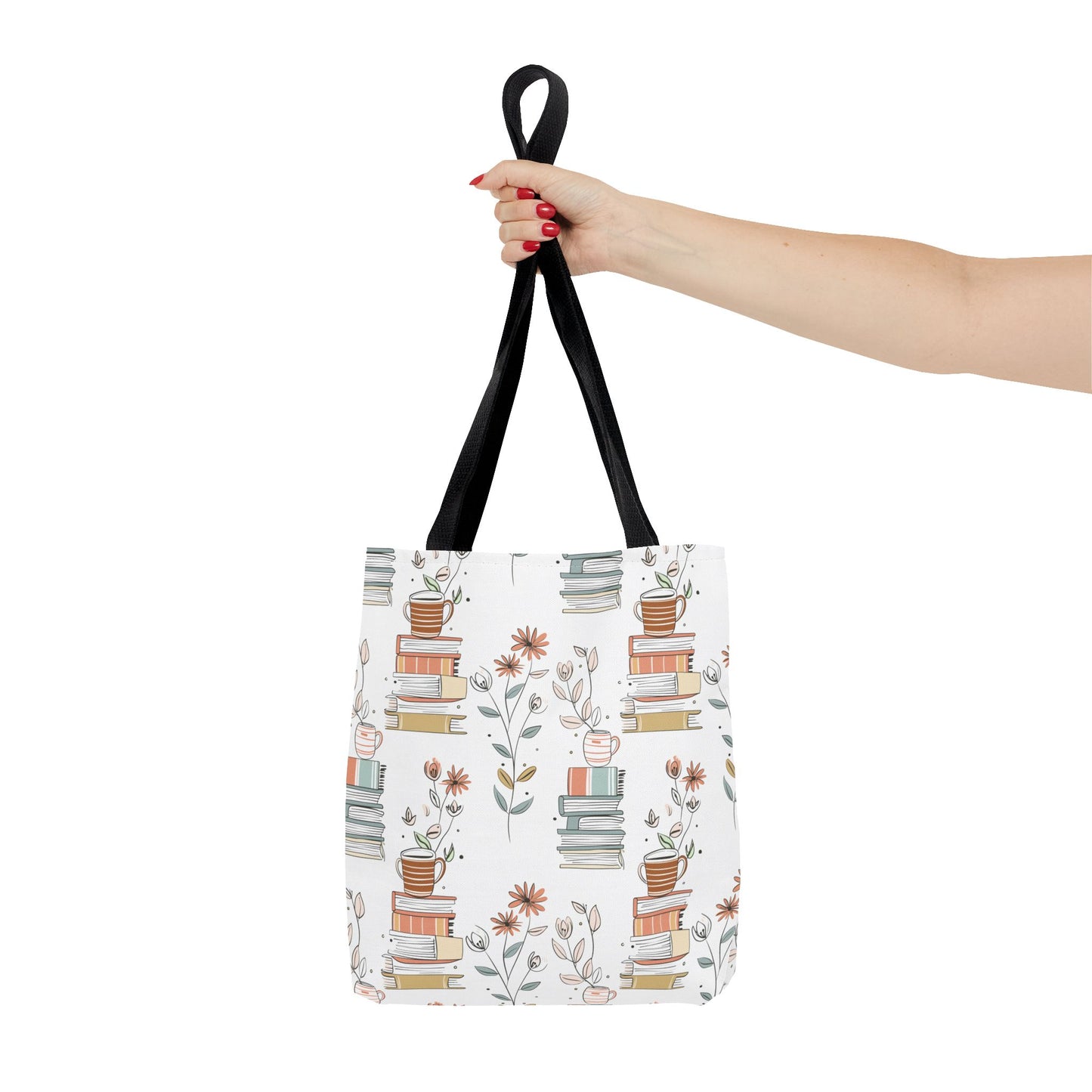 Book Lover's Floral Tote Bag, Perfect for Book Clubs, Library Visits, Eco-Friendly Gift, Reading Enthusiasts, Study Essentials