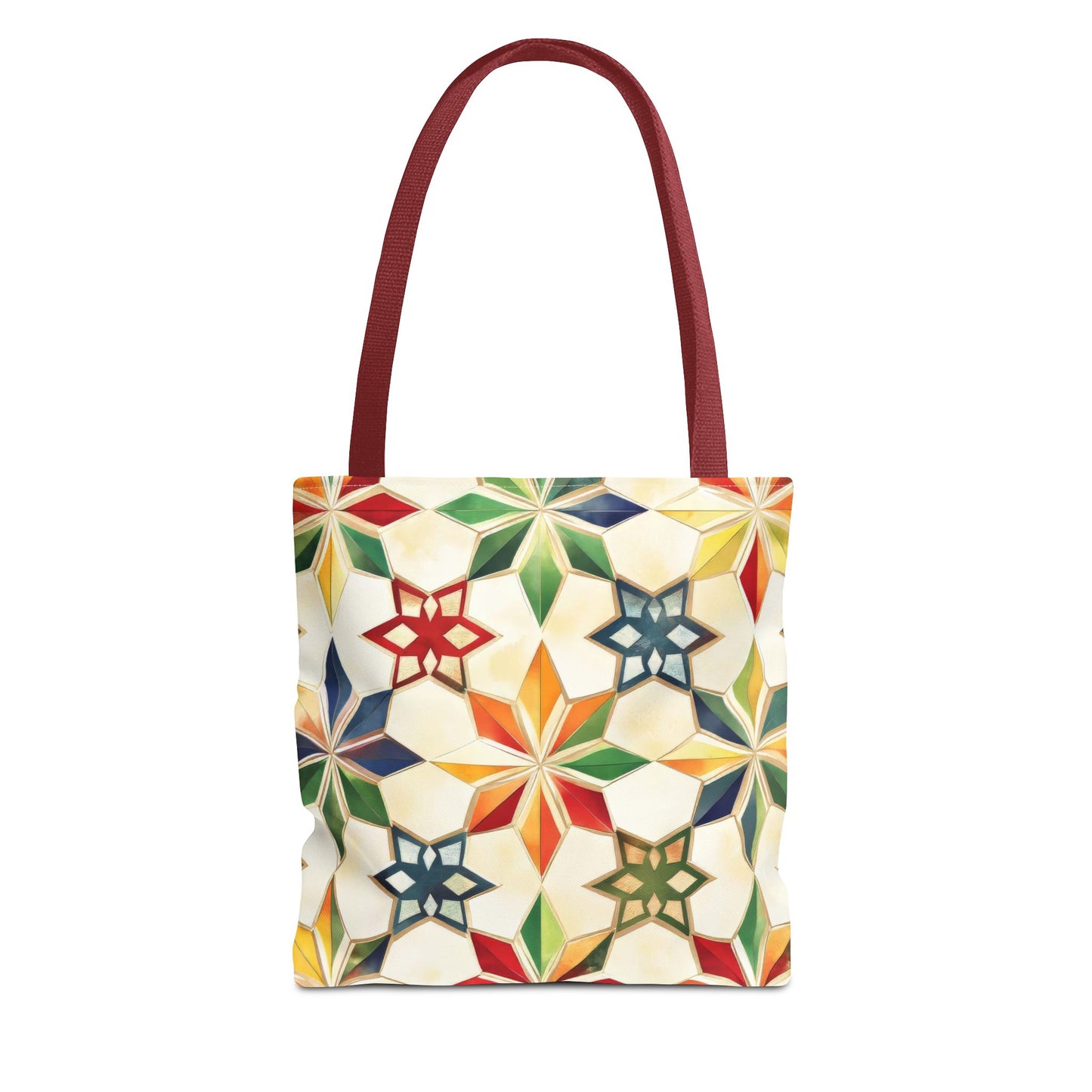 Colorful Geometric Tote Bag - Versatile Shopping Bag, Beach Tote, Gym Bag, Eco-Friendly Gift, Travel Companion