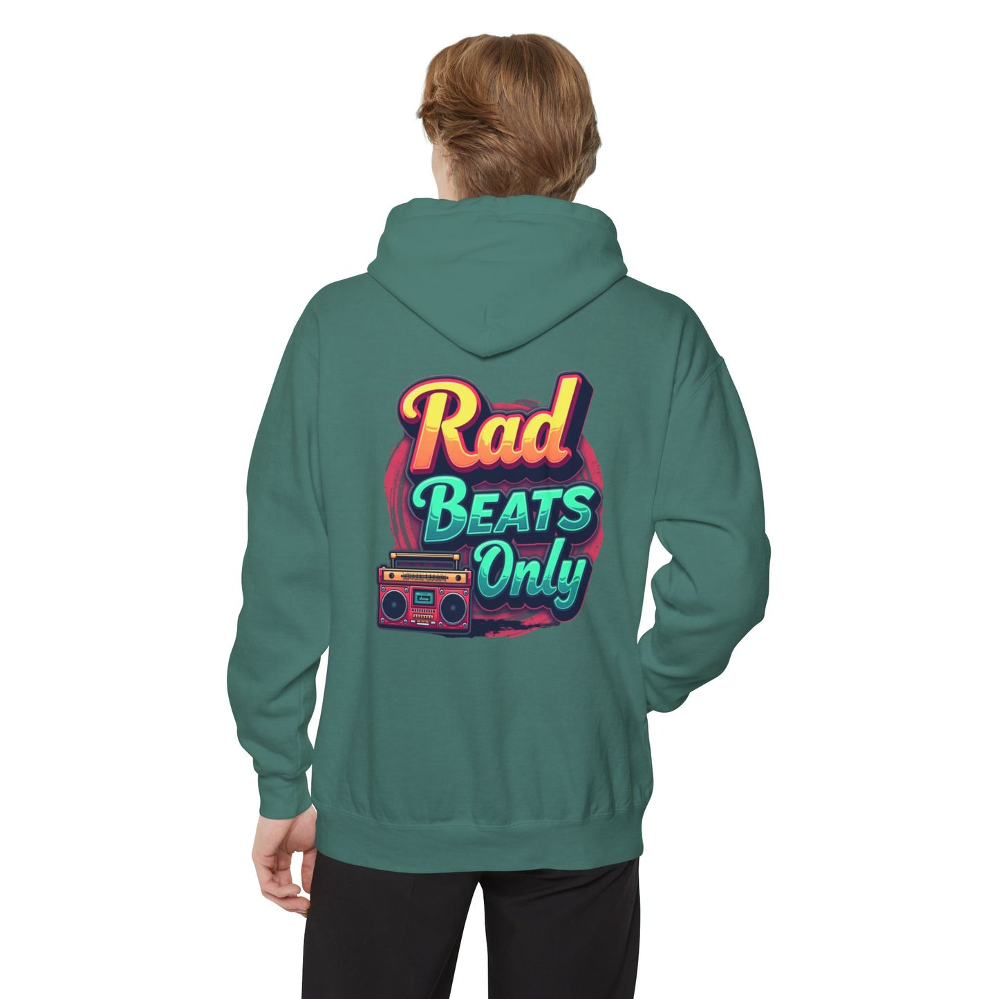 Rad Beats Unisex Hoodie, Music Lover Gift, Fun Retro Apparel, Unique Streetwear, Perfect for Casual Outfits