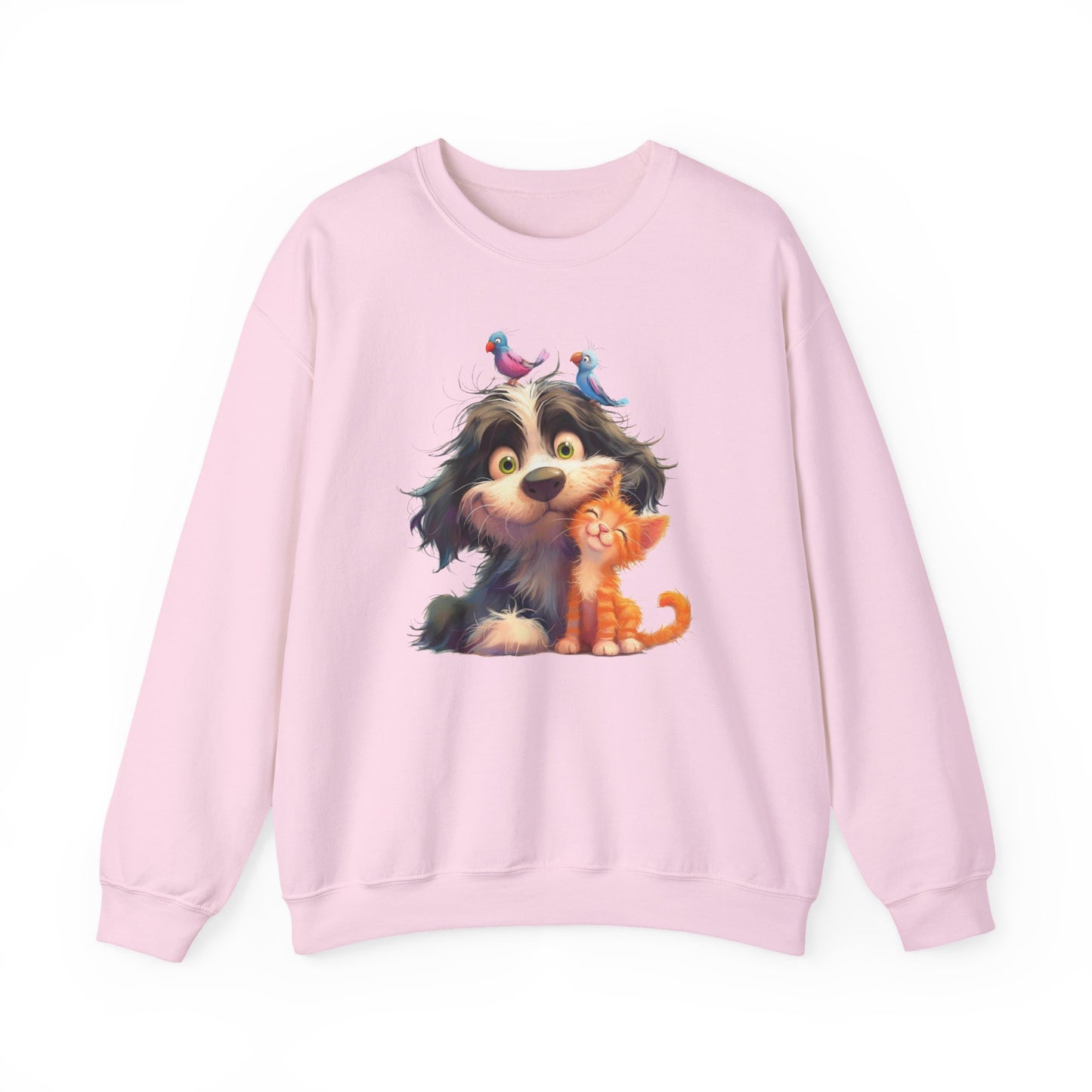 Cozy Pet Lovers Sweatshirt, Cute Animal Crewneck, Gift for Cat Dog Mom, Funny Pet Sweatshirt, Relaxed Fit Unisex Top