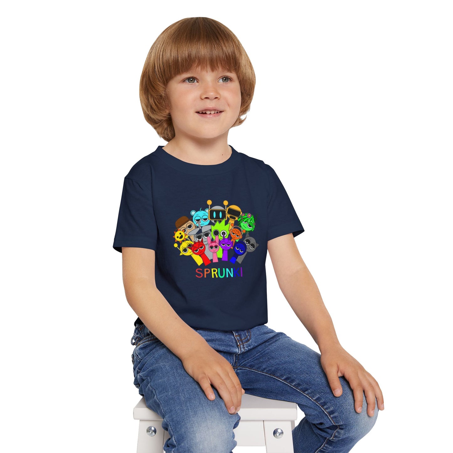 Colorful Toddler T-Shirt with Fun Characters | Kids Gift, Birthday Shirt, Holiday Apparel, Playful Outfit, Cute Tee