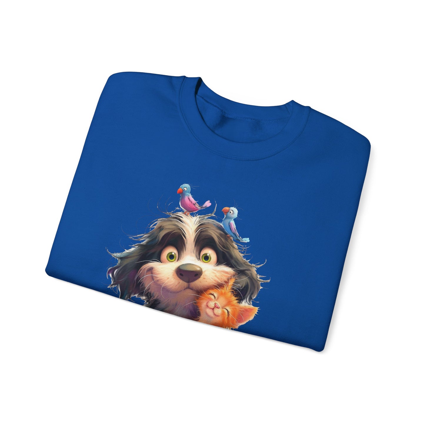 Cozy Pet Lovers Sweatshirt, Cute Animal Crewneck, Gift for Cat Dog Mom, Funny Pet Sweatshirt, Relaxed Fit Unisex Top