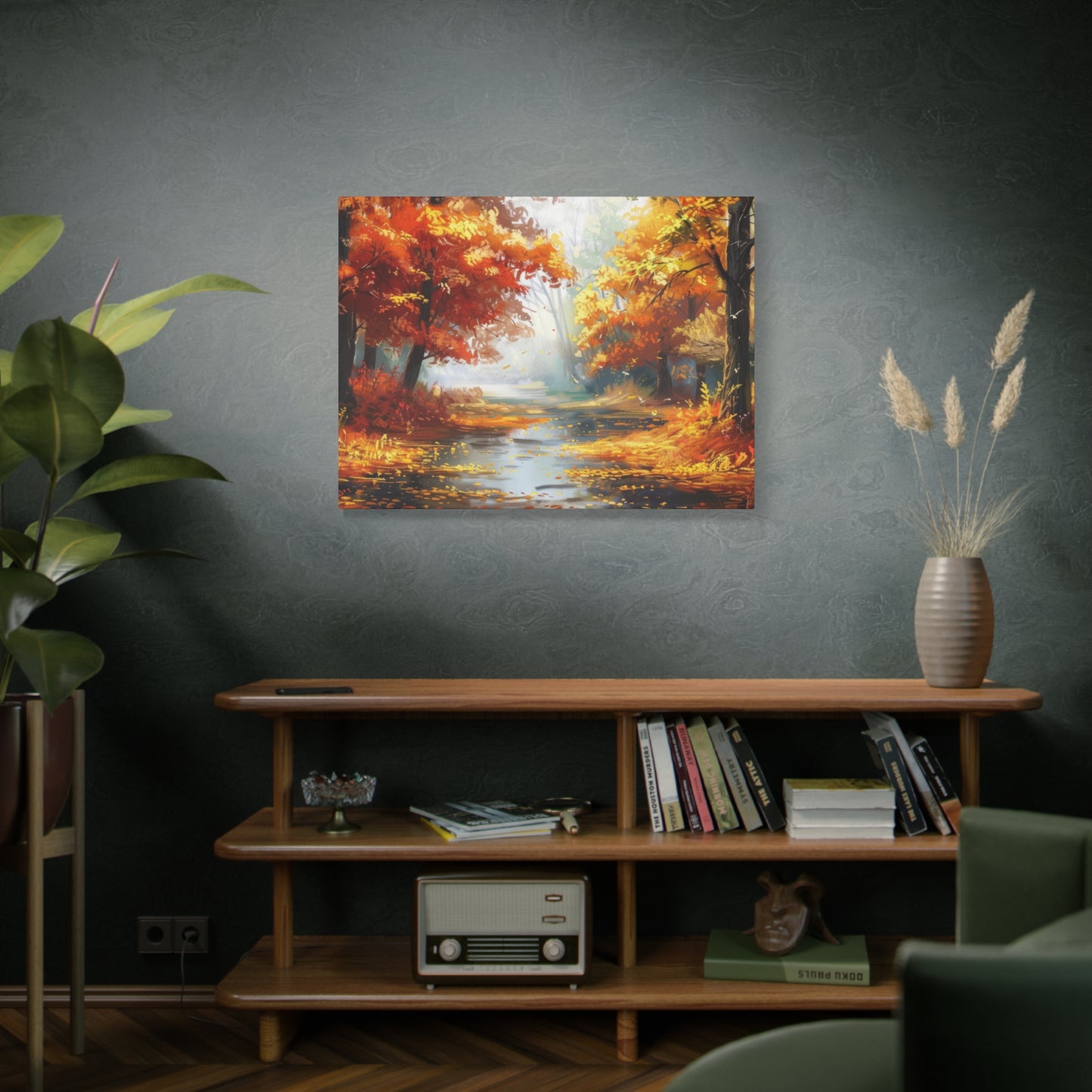 Autumn Serenity Canvas Print, Fall Decor, Home Wall Art, Nature Artwork, Gift for Nature Lovers, Cozy Decorating