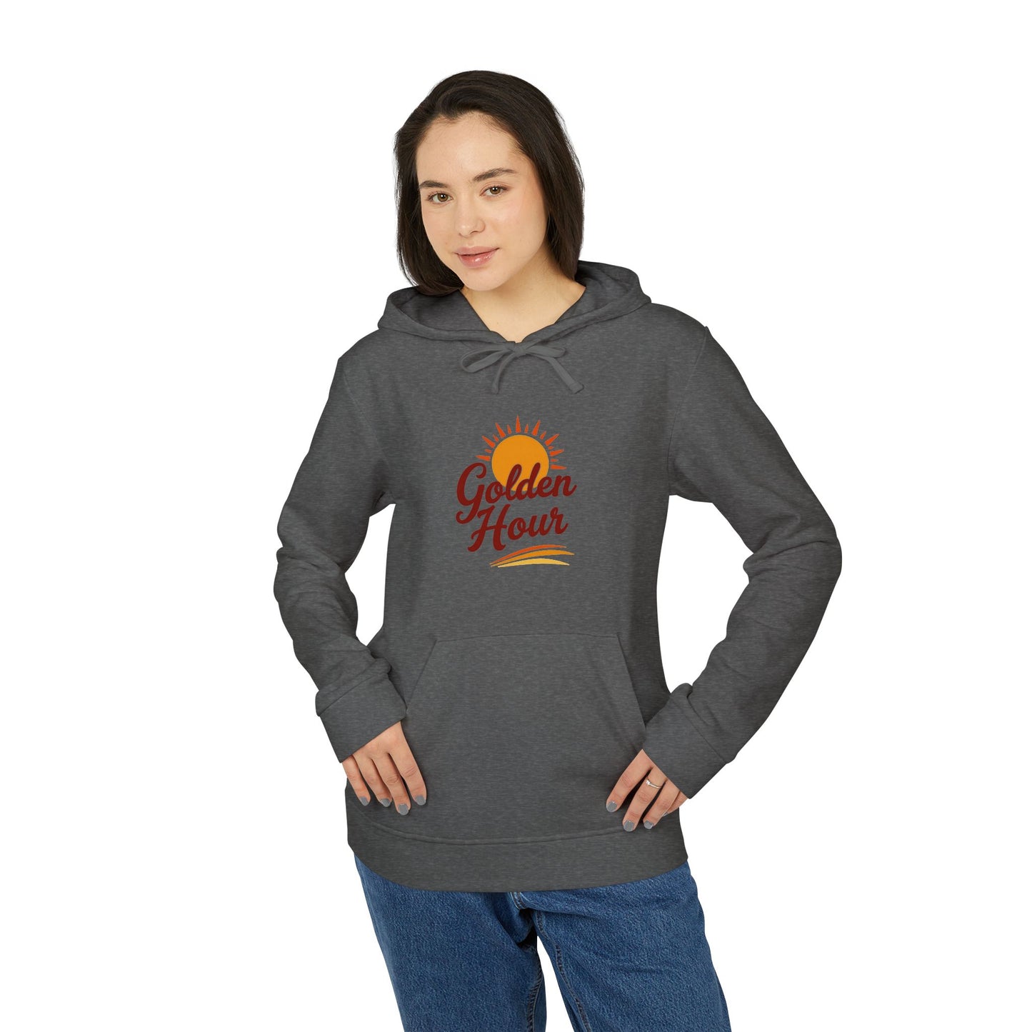 Golden Hour Fleece Hoodie - Cozy Unisex Sweatshirt for Travel, Casual Wear, Gift for Friends, Fall Fashion, Hoodie for Relaxing