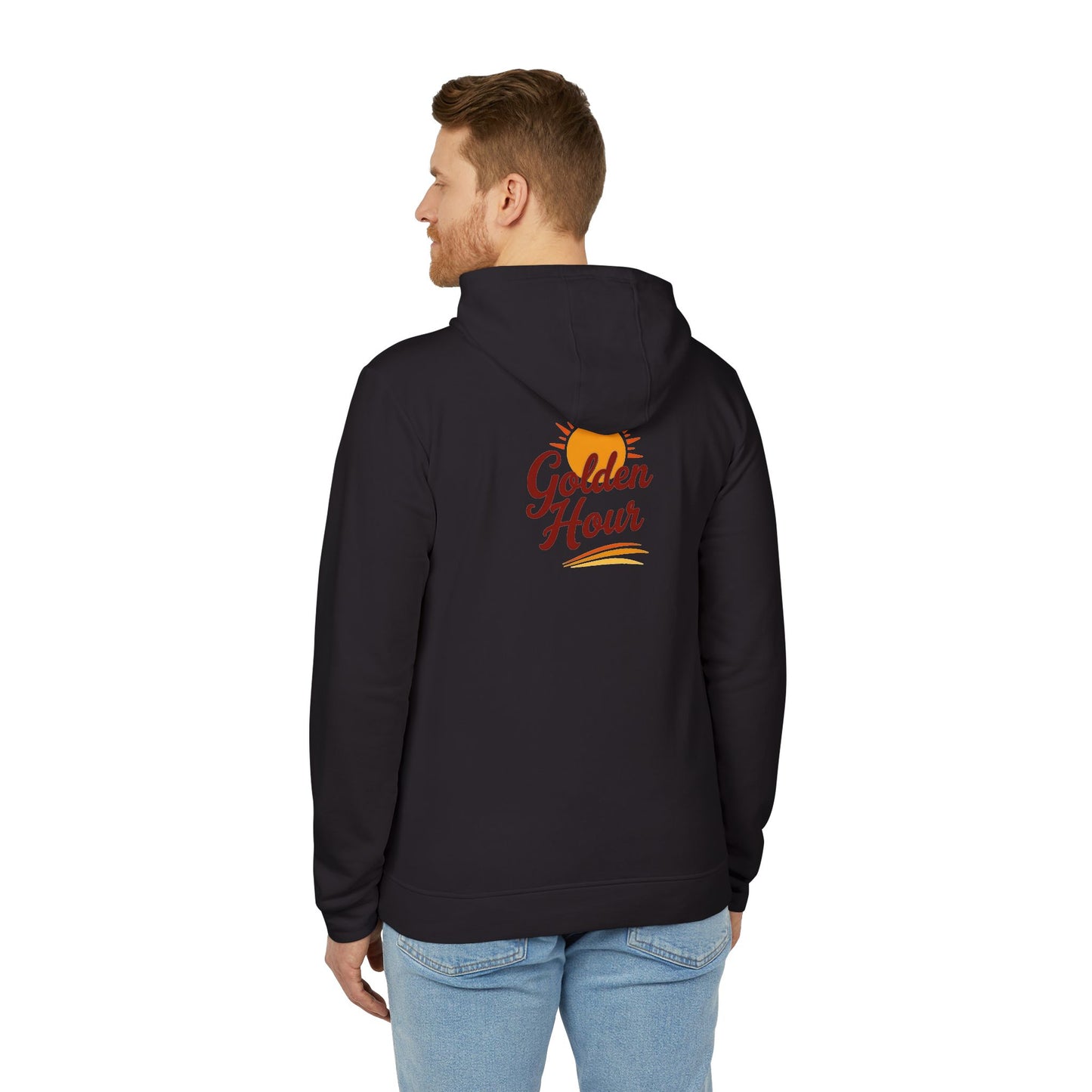 Golden Hour Fleece Hoodie - Cozy Unisex Sweatshirt for Travel, Casual Wear, Gift for Friends, Fall Fashion, Hoodie for Relaxing