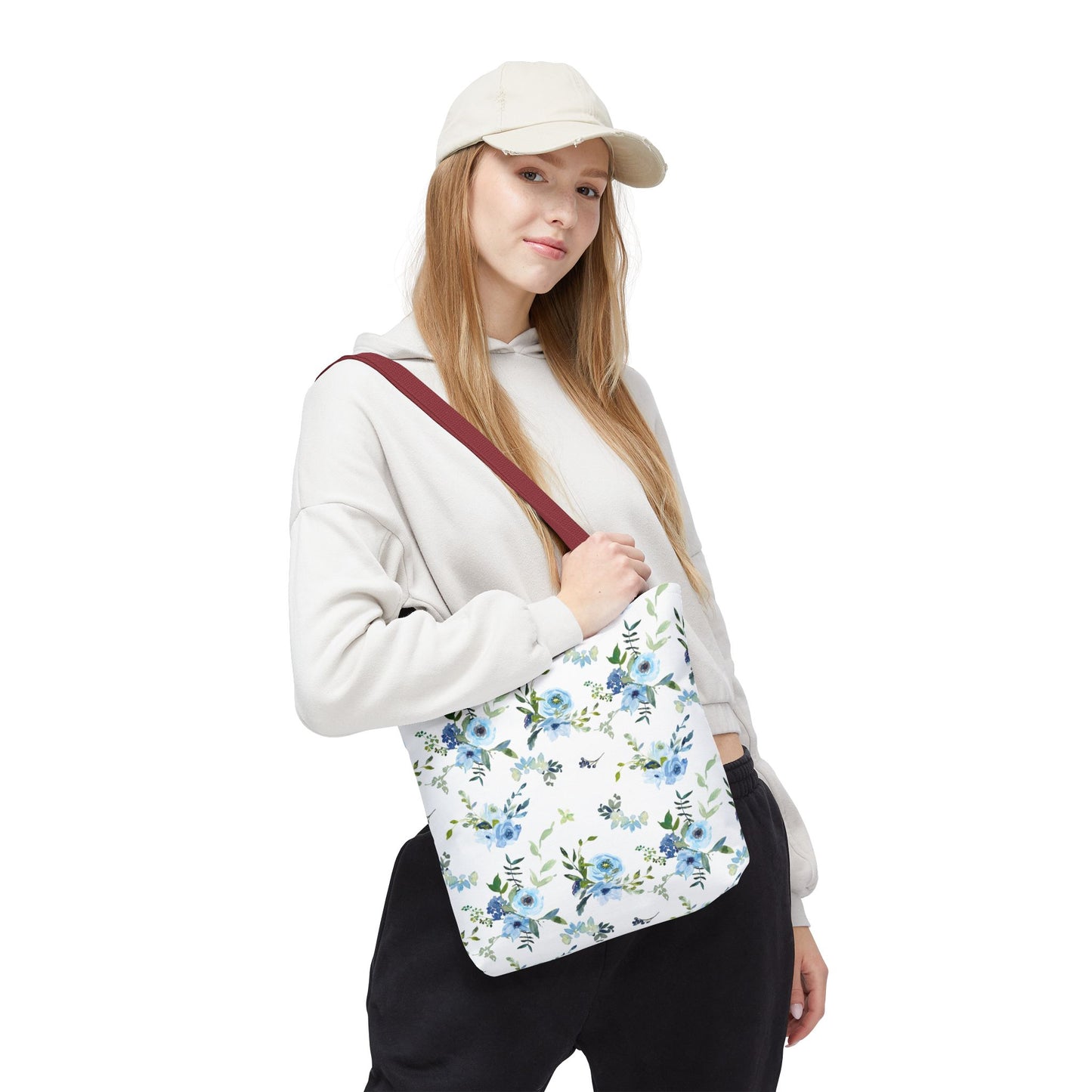 Floral Tote Bag, Stylish Reusable Bag, Eco-Friendly Shopping Tote, Beach Bag, Gift Bag for Her