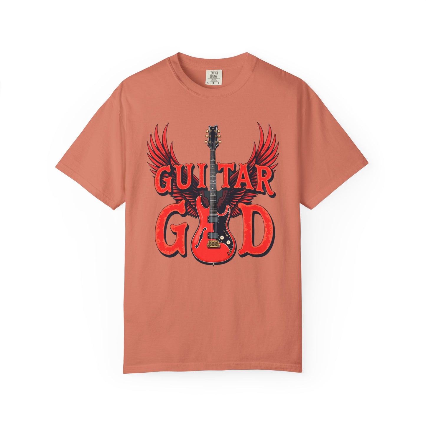 Guitar God T-Shirt, Music Lover Gift, Unisex Graphic Tee, Rock & Roll Apparel, Concert Outfit, Gift for Musicians