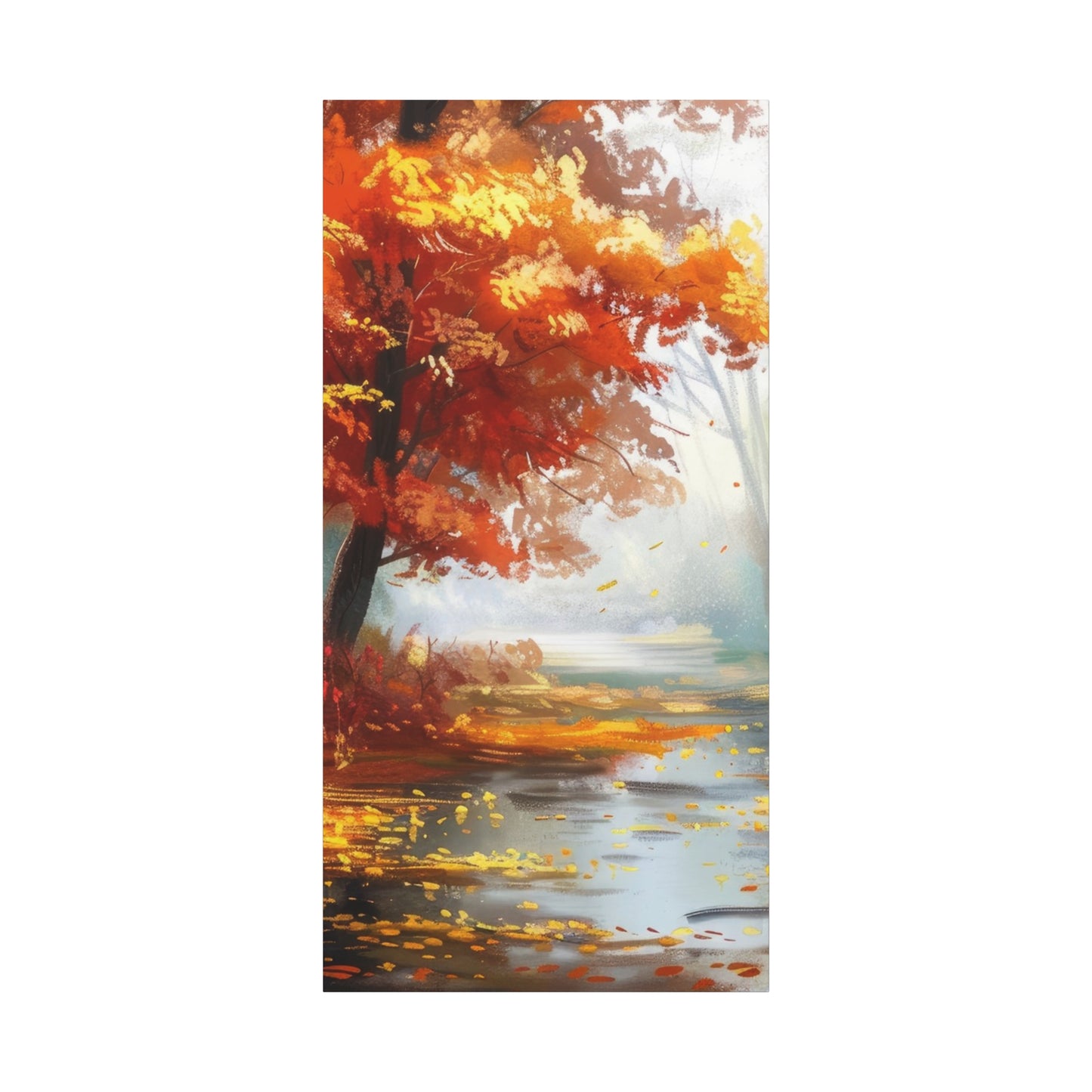 Autumn Serenity Canvas Art, Fall Decor, Nature Wall Art, Seasonal Home Decoration, Cozy Living Room Art