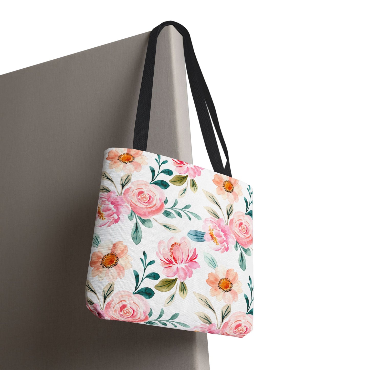 Floral Print Tote Bag, Stylish Shopping, Eco-Friendly Gift, Beach Bag, Floral Tote, Everyday Carryall