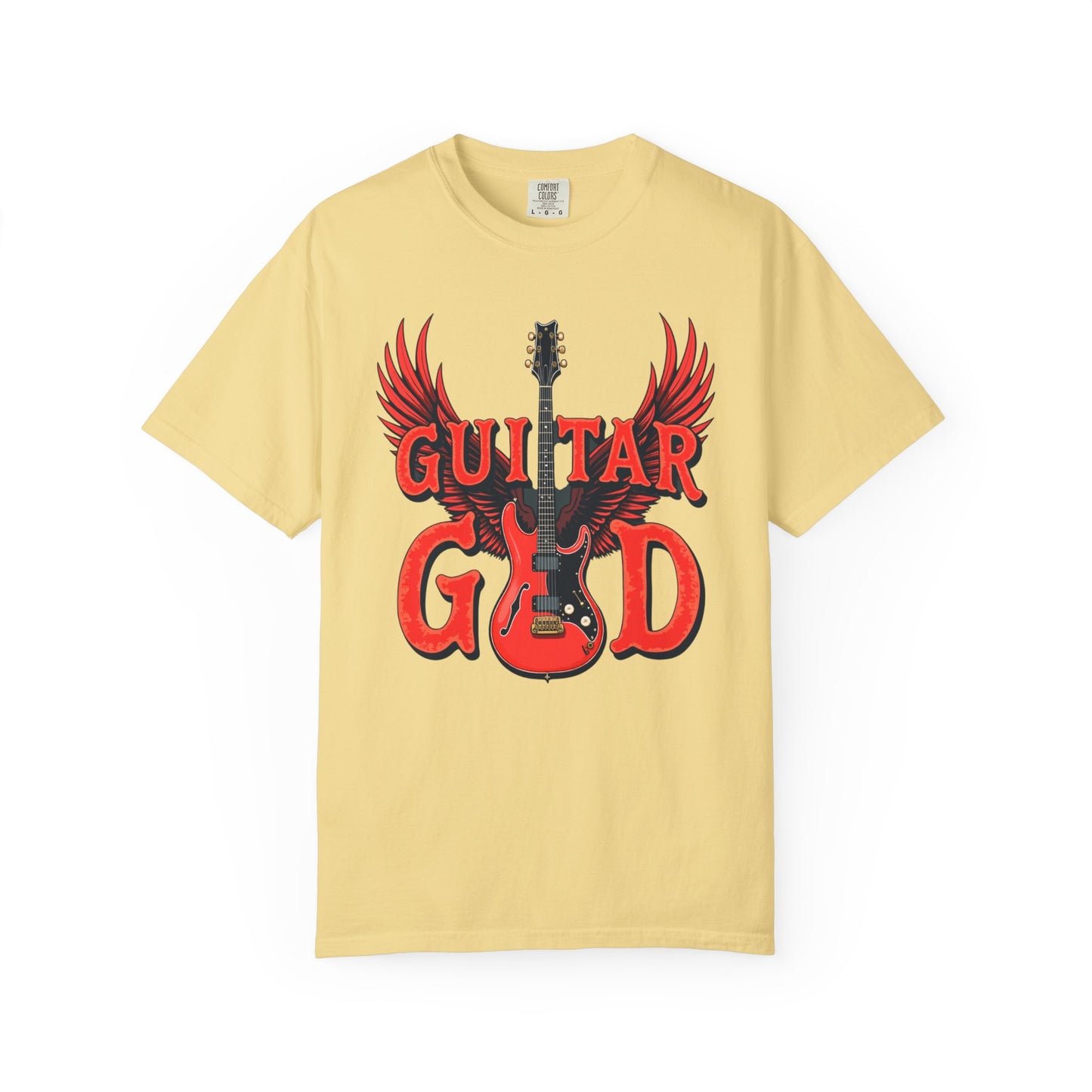 Guitar God T-Shirt, Music Lover Gift, Unisex Graphic Tee, Rock & Roll Apparel, Concert Outfit, Gift for Musicians