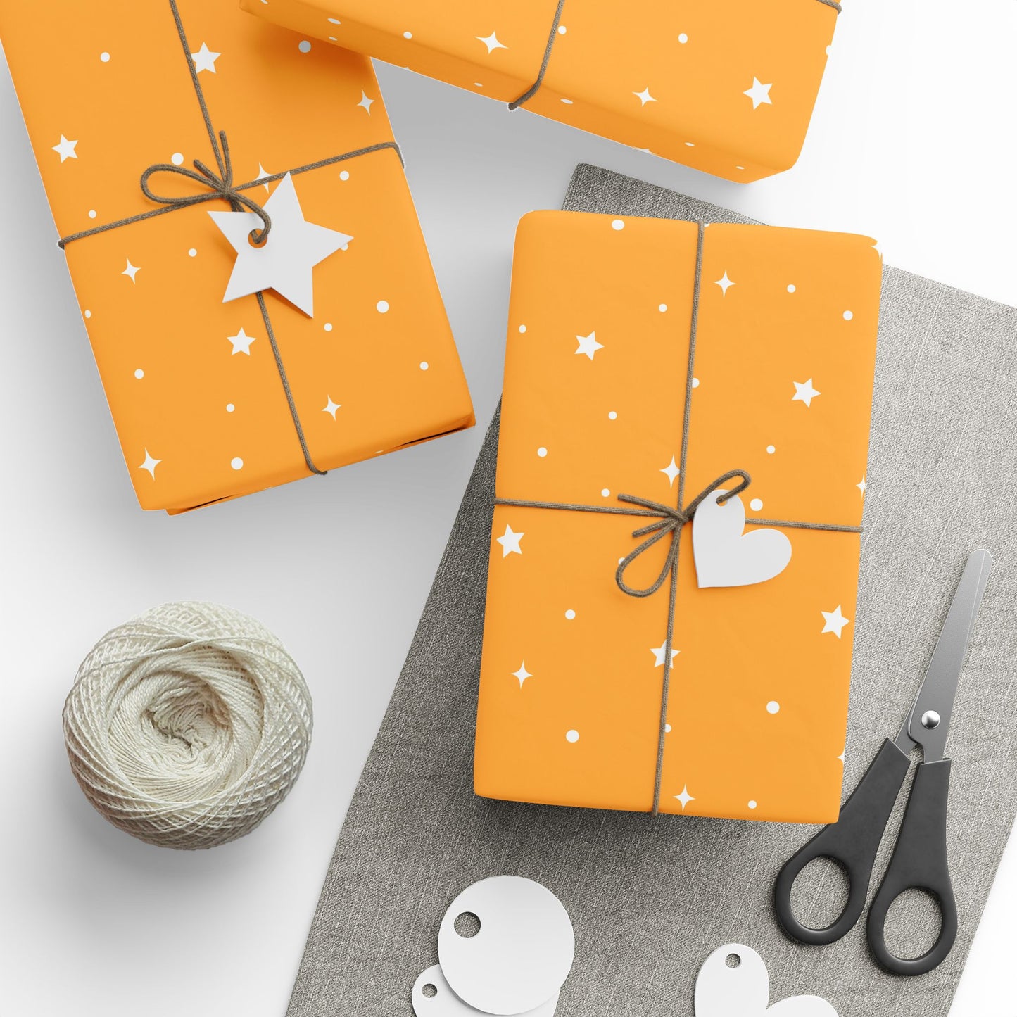 Bright Stars Wrapping Paper - Fun Gift Wrap for Birthdays, Holidays, Baby Showers, Celebrations, Special Occasions - Cheerful Decor