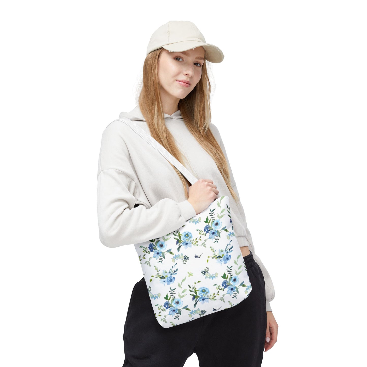 Floral Tote Bag, Stylish Reusable Bag, Eco-Friendly Shopping Tote, Beach Bag, Gift Bag for Her