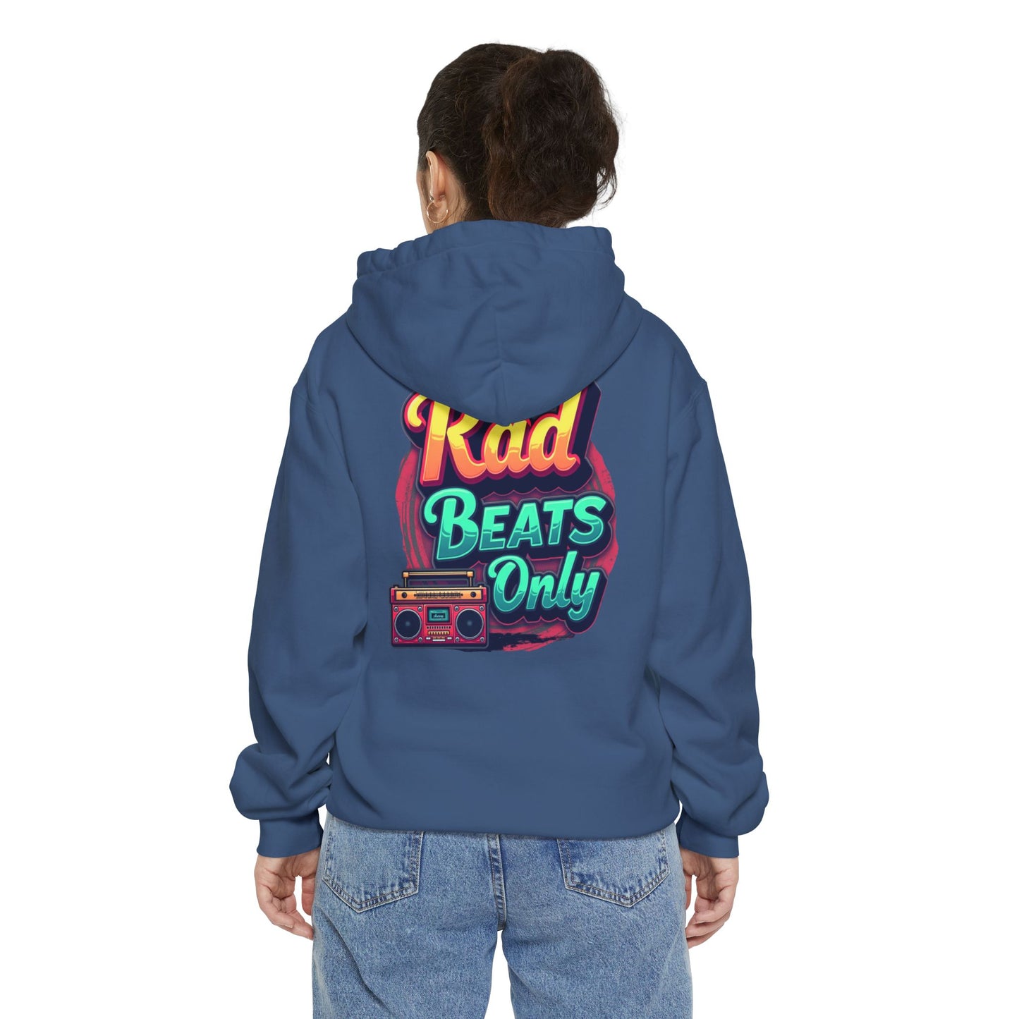 Rad Beats Unisex Hoodie, Music Lover Gift, Fun Retro Apparel, Unique Streetwear, Perfect for Casual Outfits
