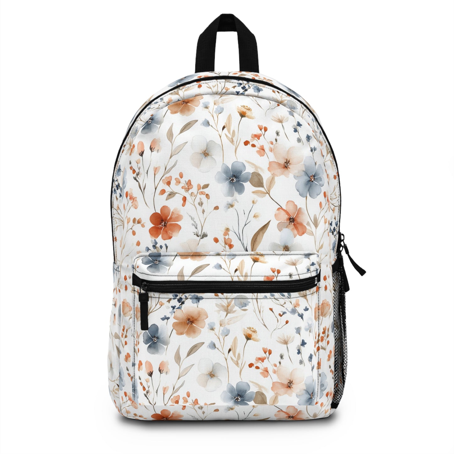 Floral Backpack for Everyday Adventures, Stylish School Bag, Trendy Laptop Carrier, Perfect Gift for Students, Nature-Inspired Design