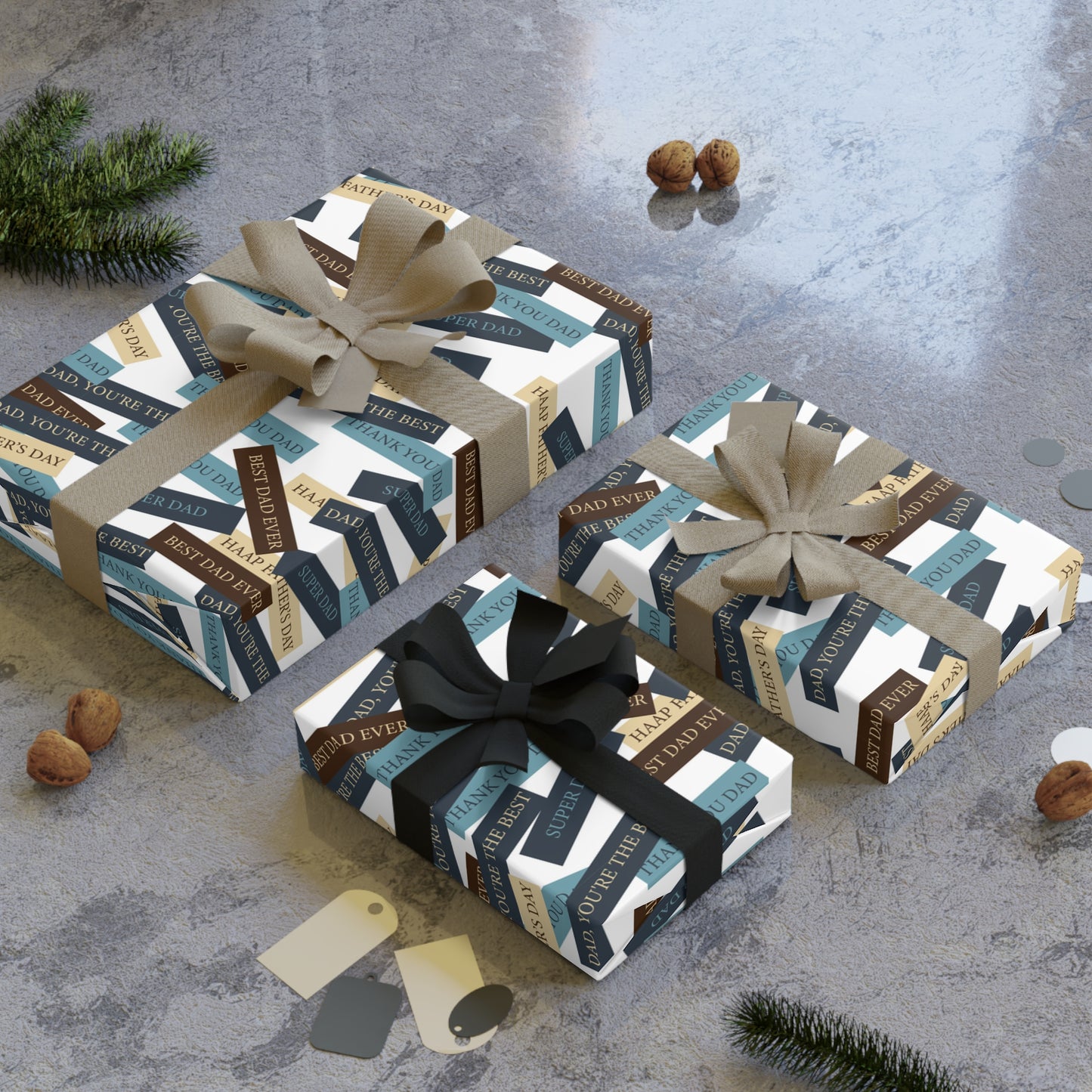Stylish Gift Wrapping Paper Roll - Modern Geometric Design for All Occasions, Holiday Gift Wrap, Creative Packaging, Fun Gift Decor