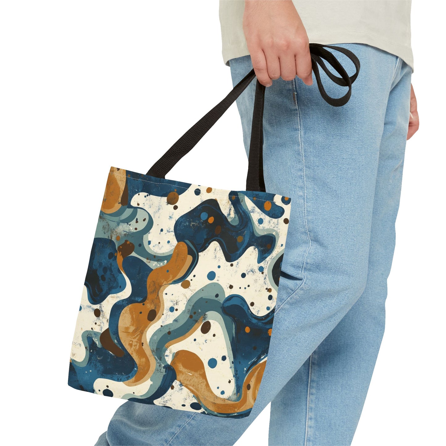 Stylish Abstract Tote Bag, Art-Inspired Carryall, Everyday Tote, Boho Chic Bag, Eco-Friendly Shopping Bag, Unique Gift Idea