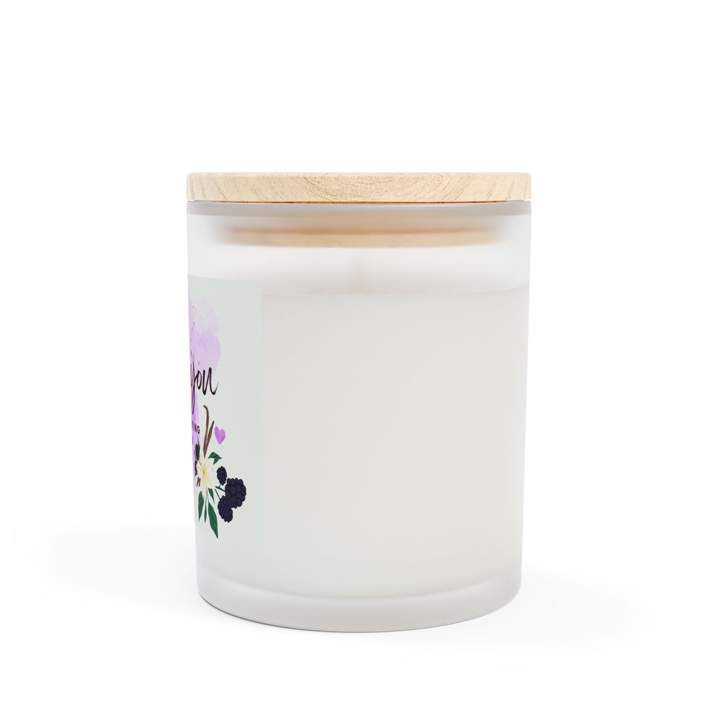 Personalized Thank You Candle - Frosted Glass 11oz