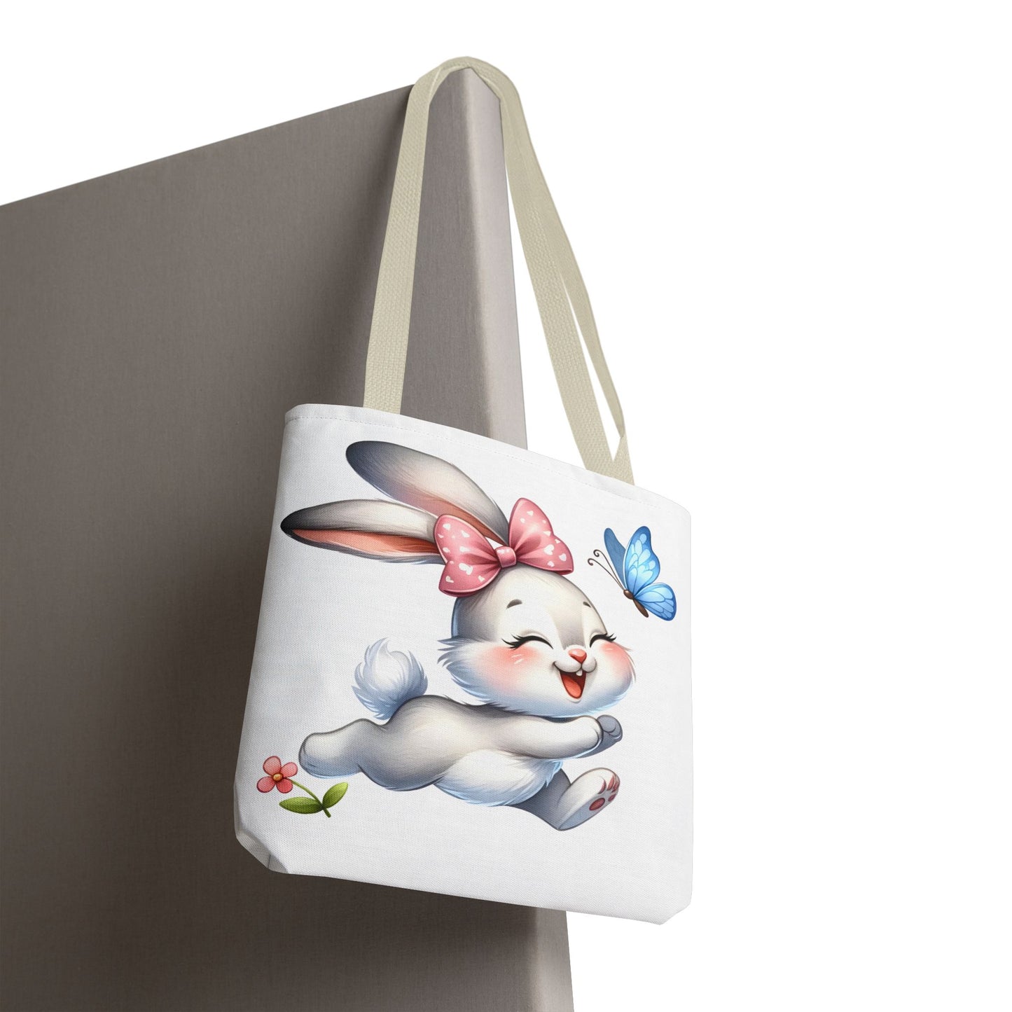 Cute Bunny Tote Bag - Stylish, Practical, Spring Decor, Easter Gift, Floral Shopping
