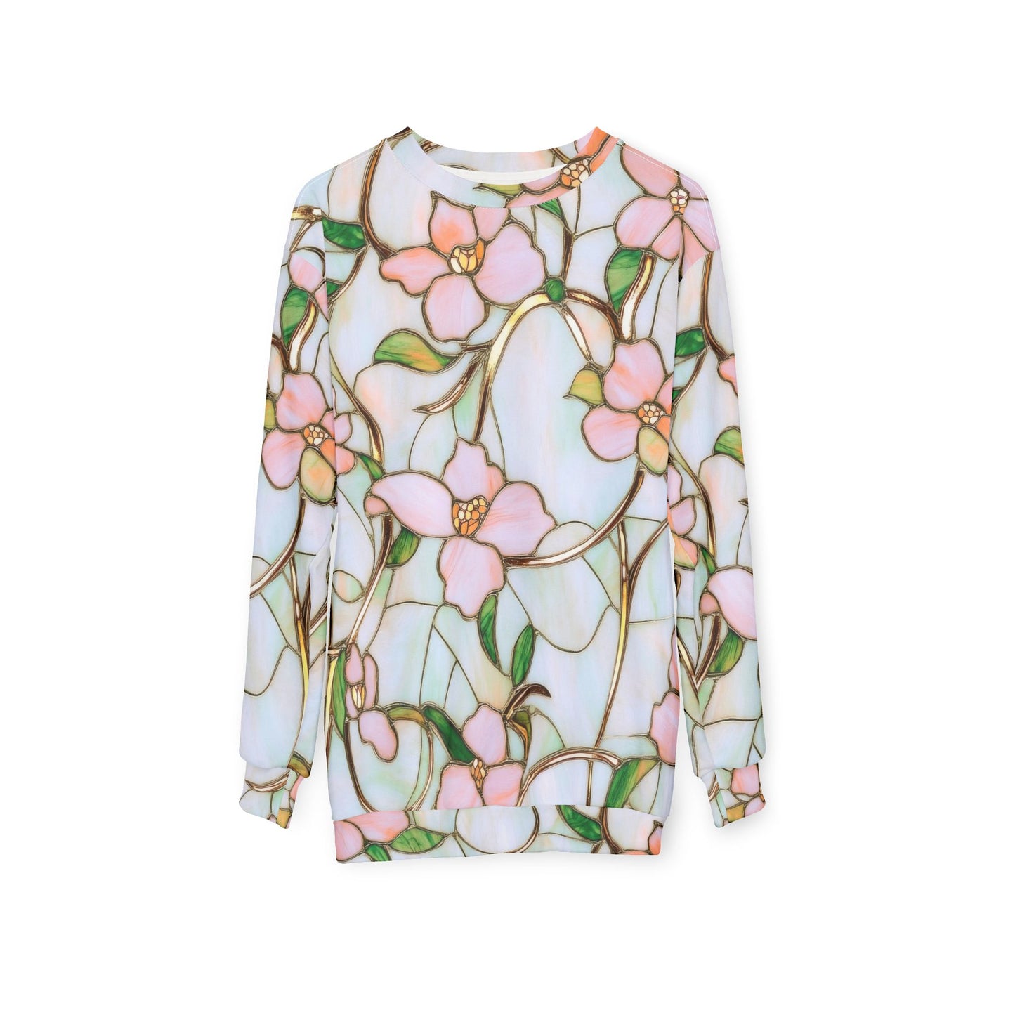 Stylish Floral Unisex Sweatshirt, Cozy Spring Fashion, Gift for Her, Perfect for Everyday Wear, Floral AOP Design