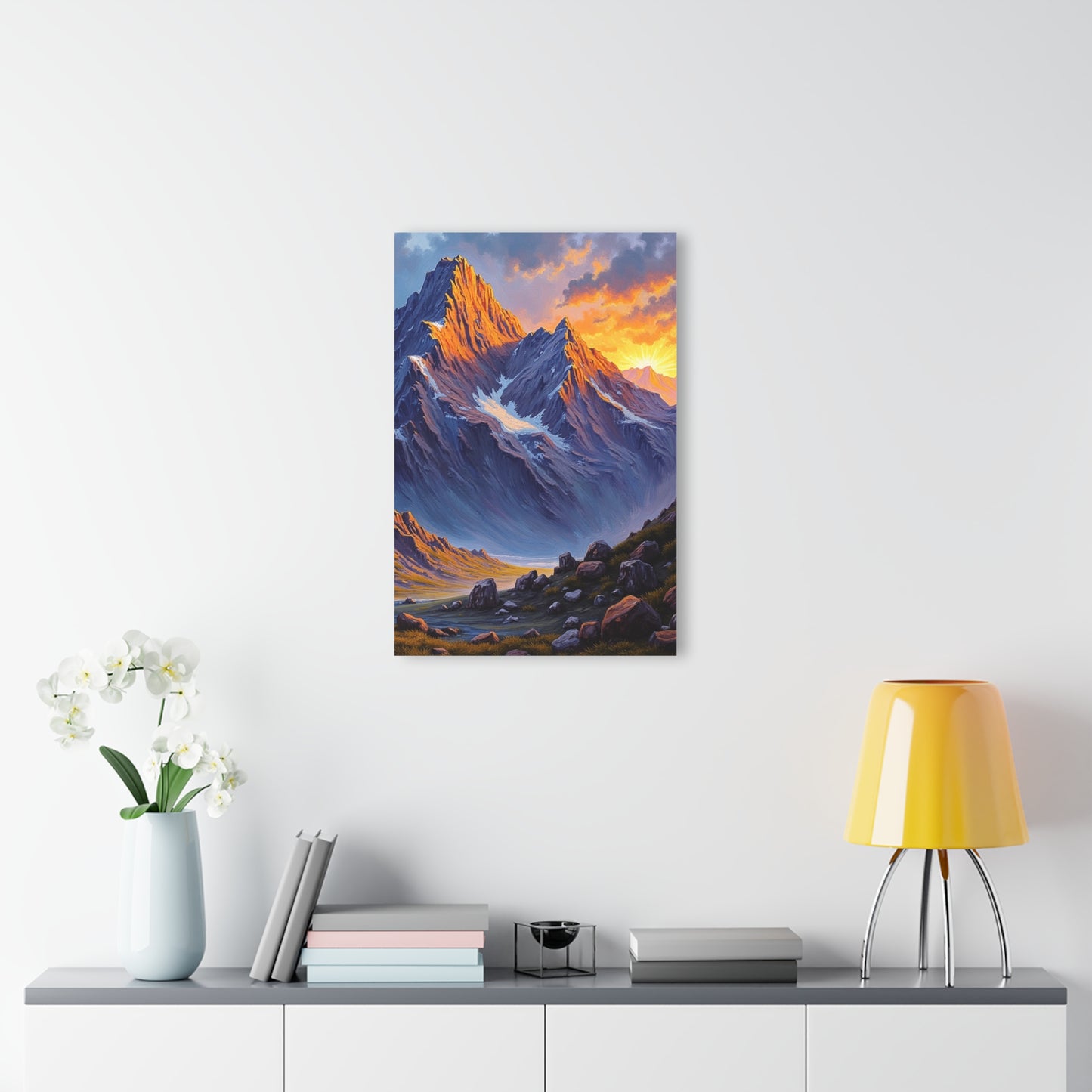 Nature-Inspired Acrylic Print Wall Art, Mountain Landscape Decor, Home Office Artwork, Gift for Nature Lovers, Scenic Decor