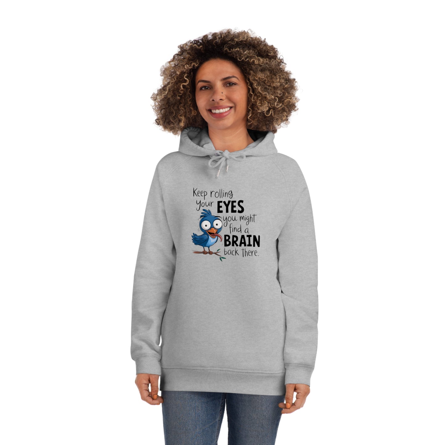 Funny Owl Hooded Sweatshirt, Keep Rolling Your Eyes Hoodie, Cute Animal Hoodie, Gift for Bird Lovers, Cozy Humor Clothing