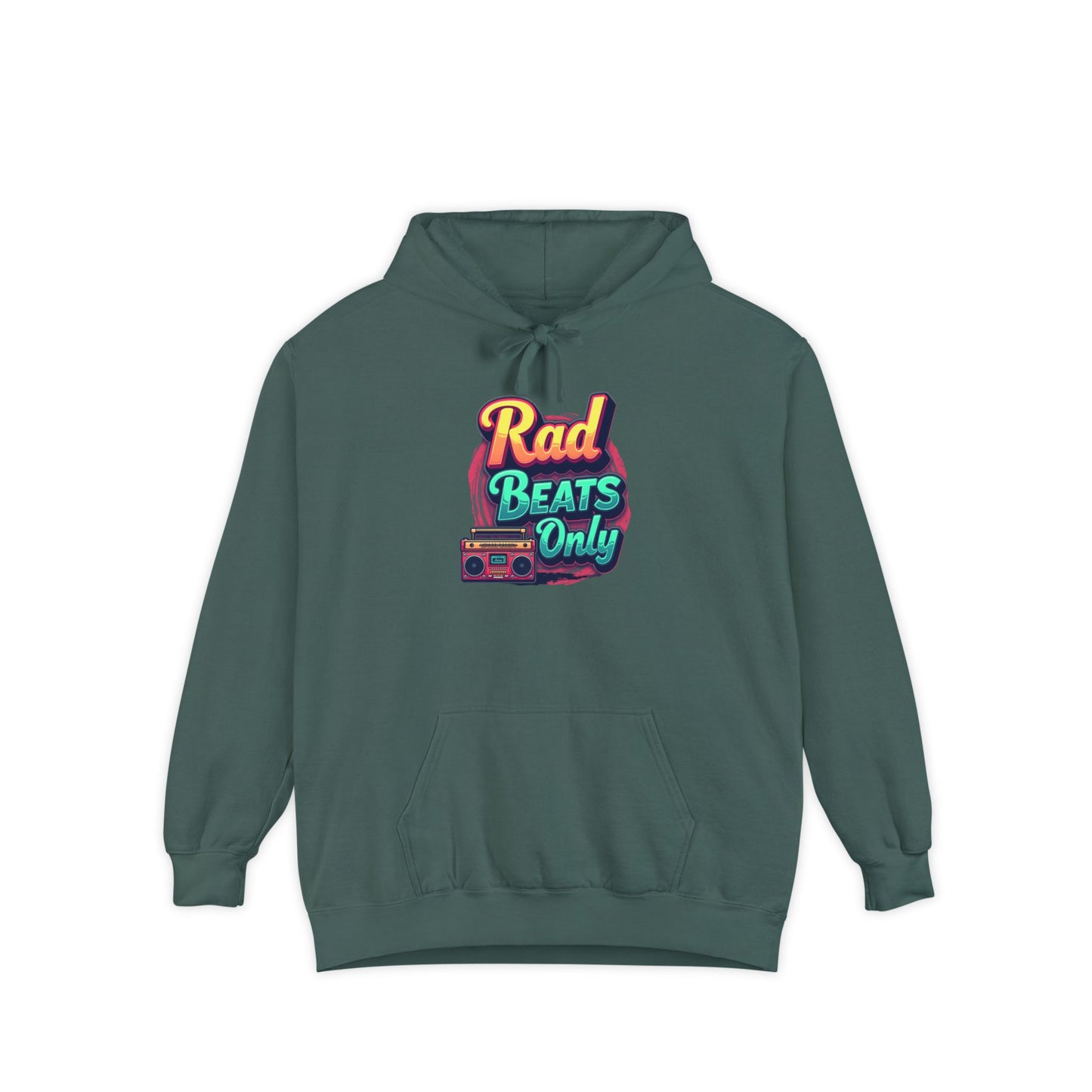 Rad Beats Unisex Hoodie, Music Lover Gift, Fun Retro Apparel, Unique Streetwear, Perfect for Casual Outfits