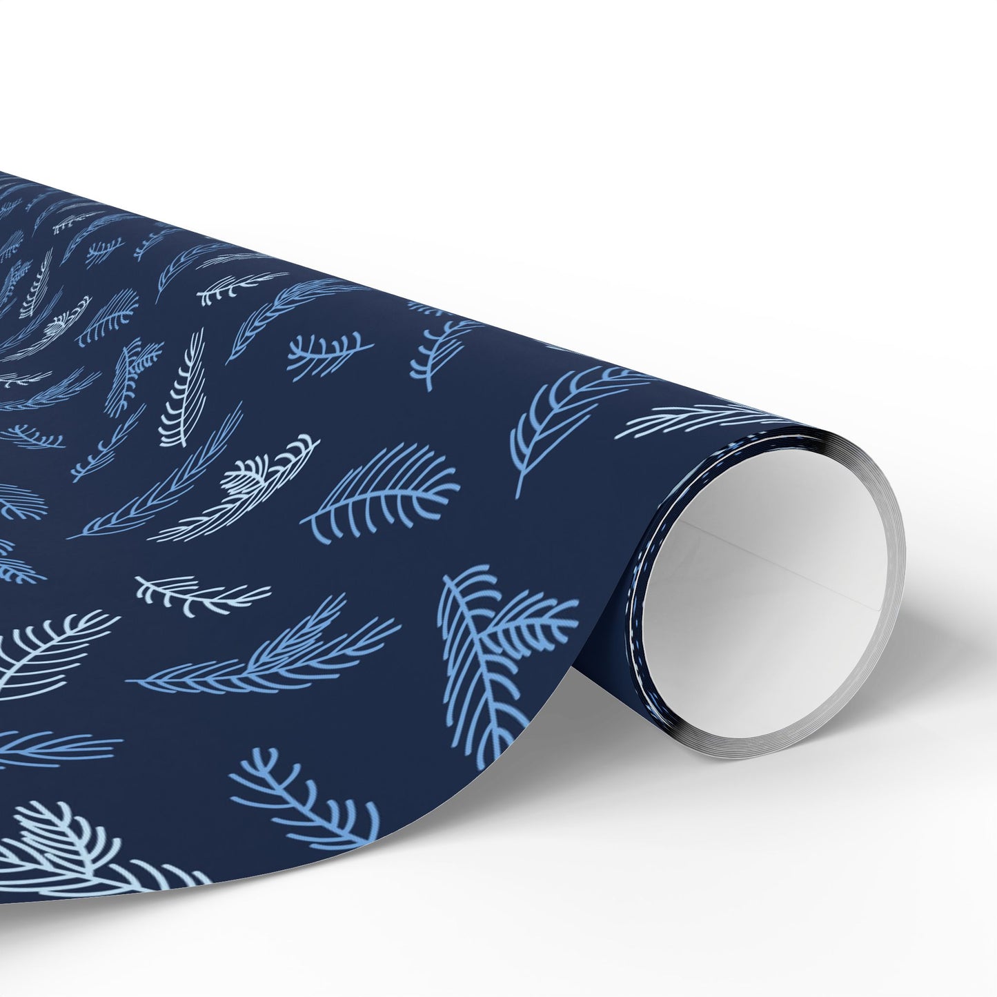 Elegant Floral Wrapping Paper, Gift Wrap for Birthdays, Holidays, Special Occasions, Eco-Friendly, Blue and White Design