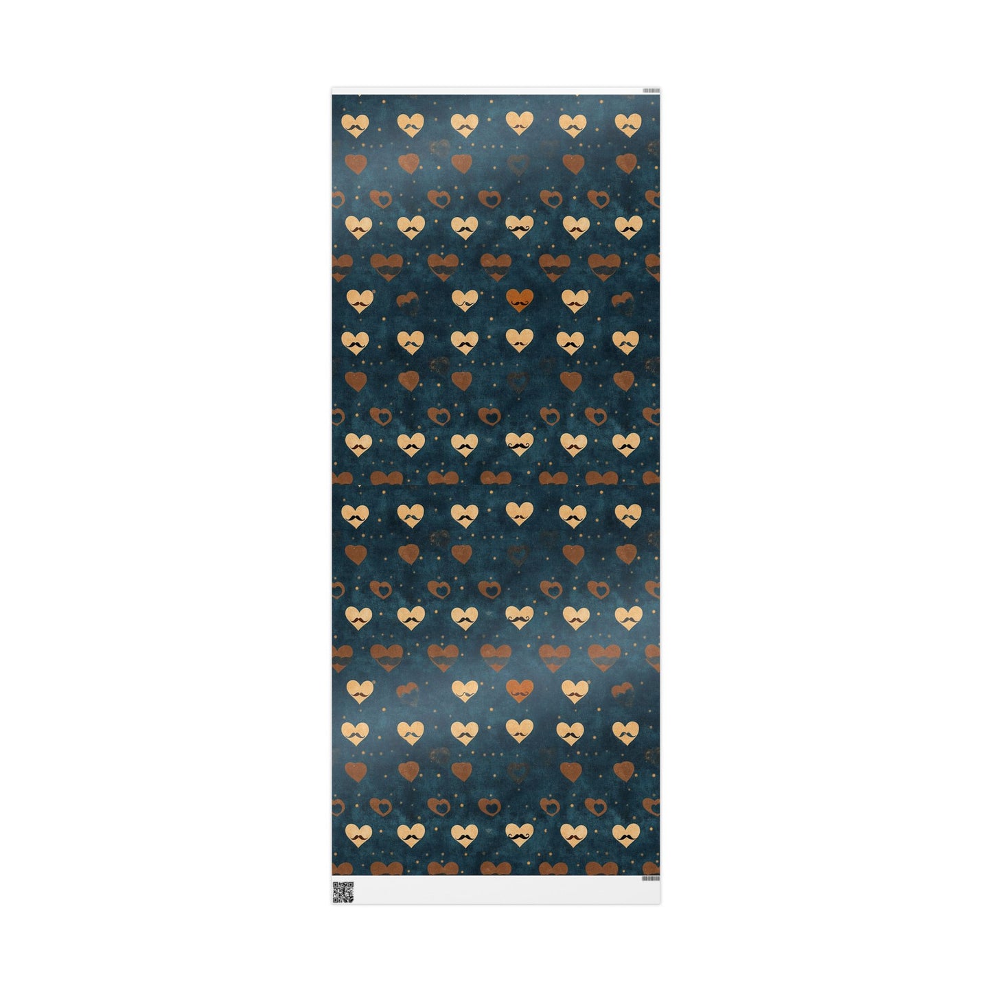 Heart Pattern Wrapping Paper, Romantic Gift Wrap, Valentine's Day, Birthday Present, Eco-Friendly Packaging, Rustic Decor