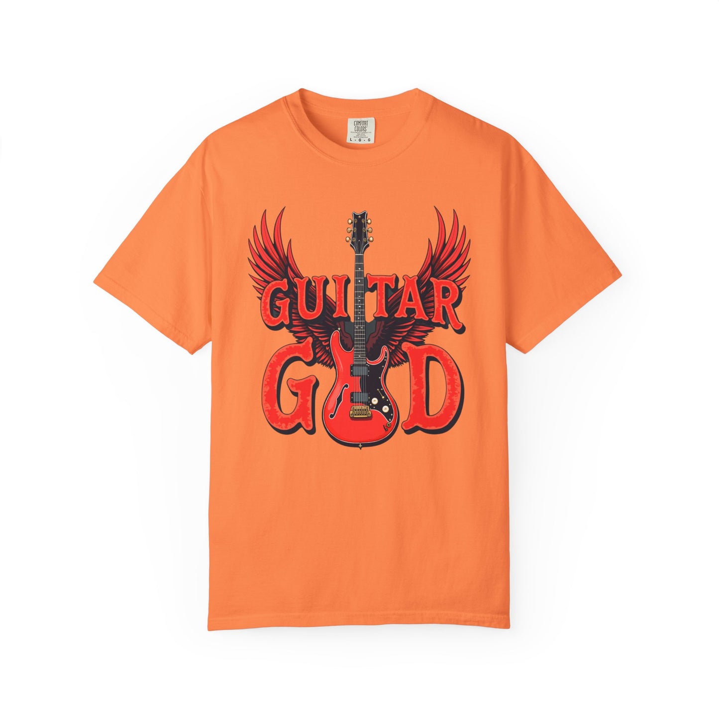 Guitar God T-Shirt, Music Lover Gift, Unisex Graphic Tee, Rock & Roll Apparel, Concert Outfit, Gift for Musicians