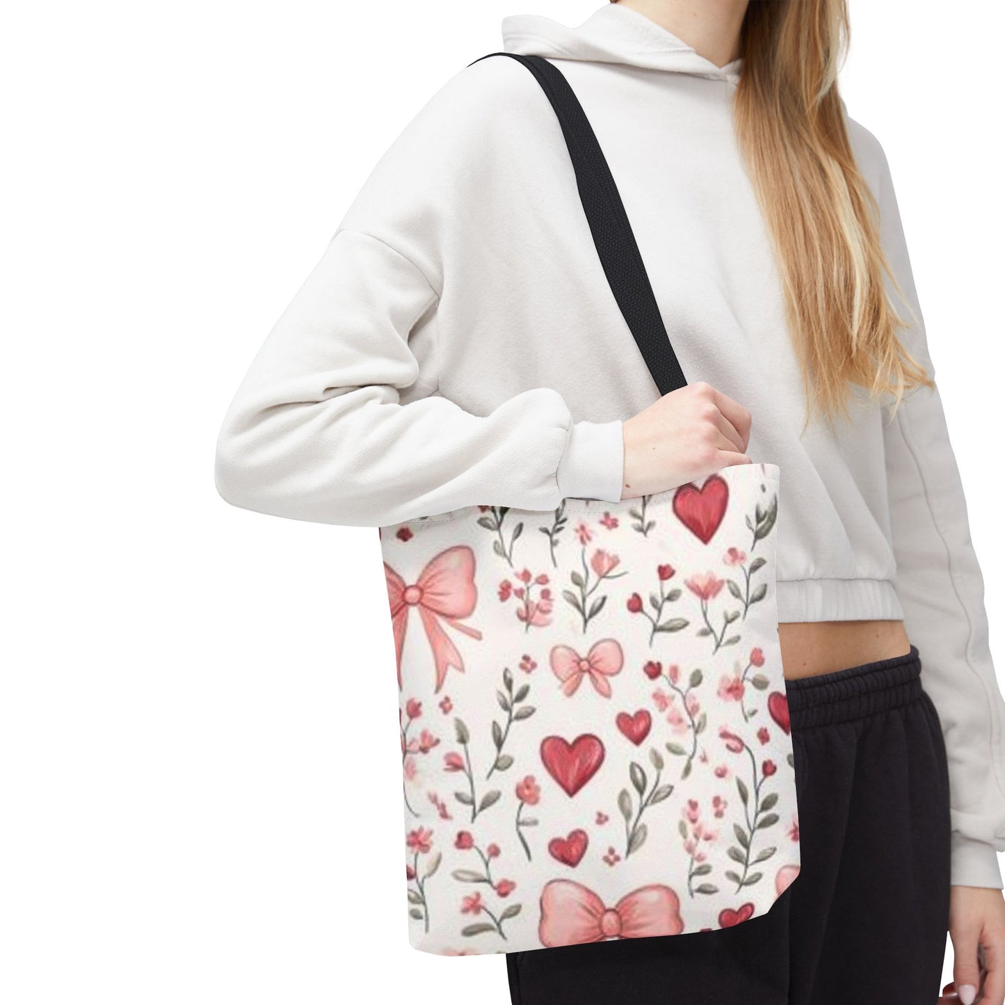 Romantic Floral Tote Bag, Perfect for Mother’s Day, Valentine's Day, Bridesmaid Gift, Everyday Use, Cute Shopping Bag