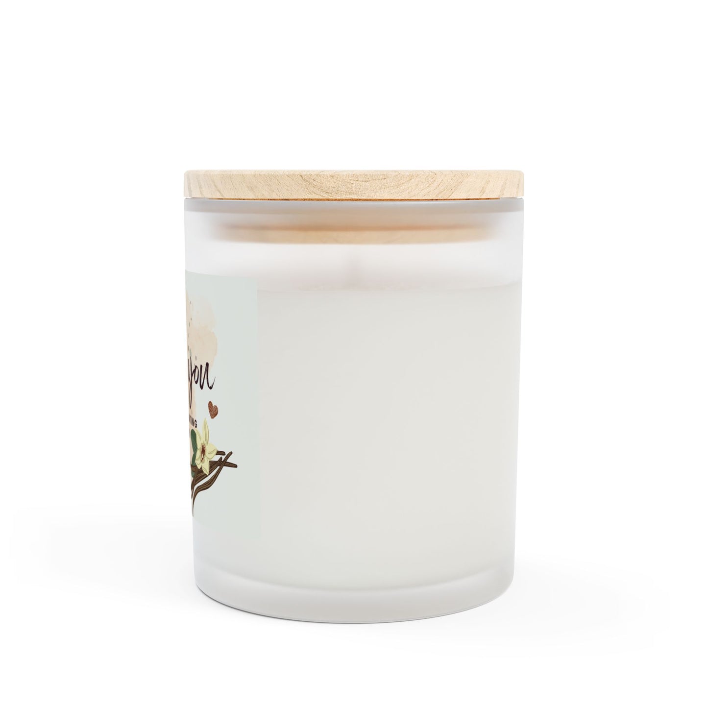 Personalized Thank You Candle - Frosted Glass 11oz