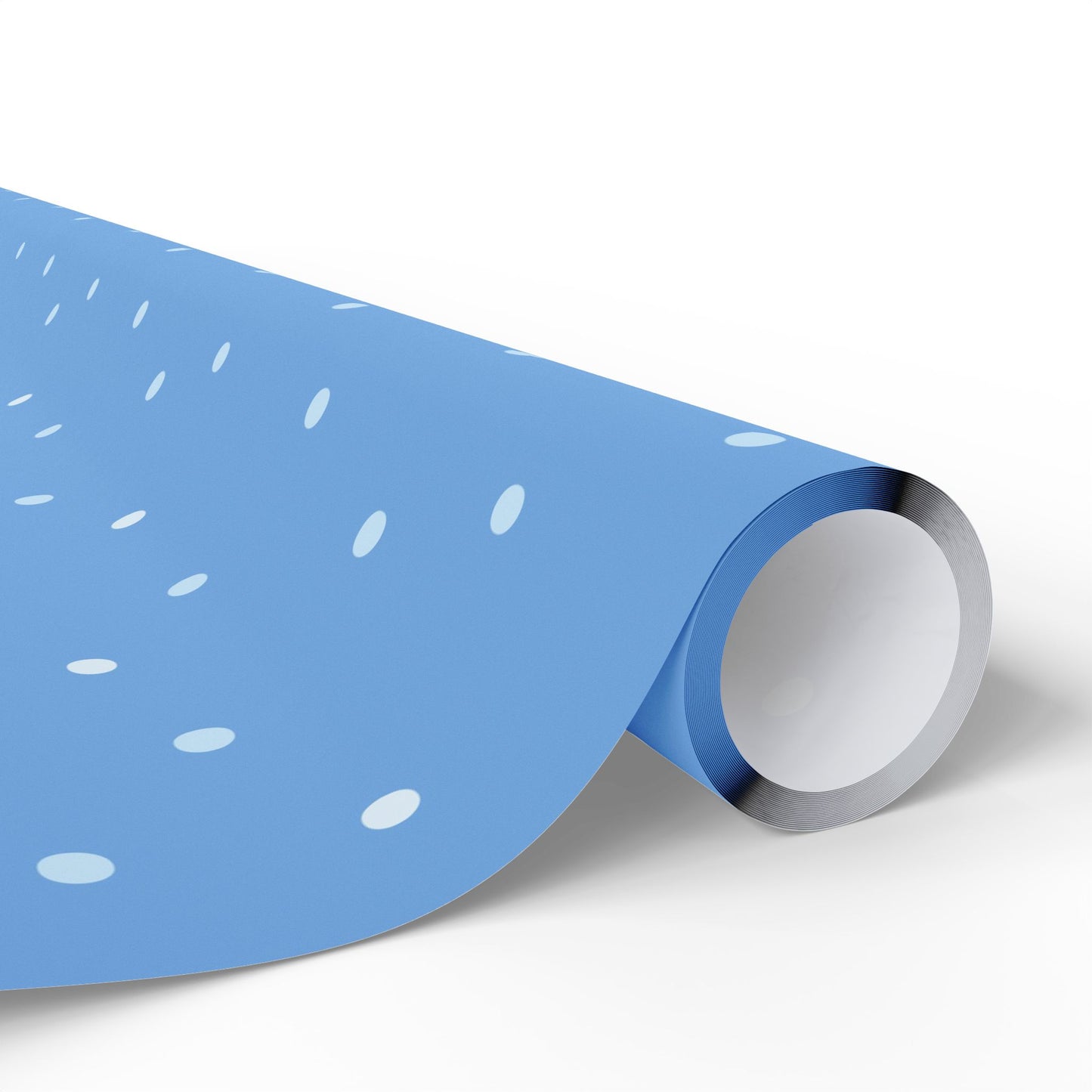 Whimsical Blue Polka Dot Wrapping Paper, Gift Wrap for Birthdays, Holidays, Baby Showers, Crafts & Celebrations