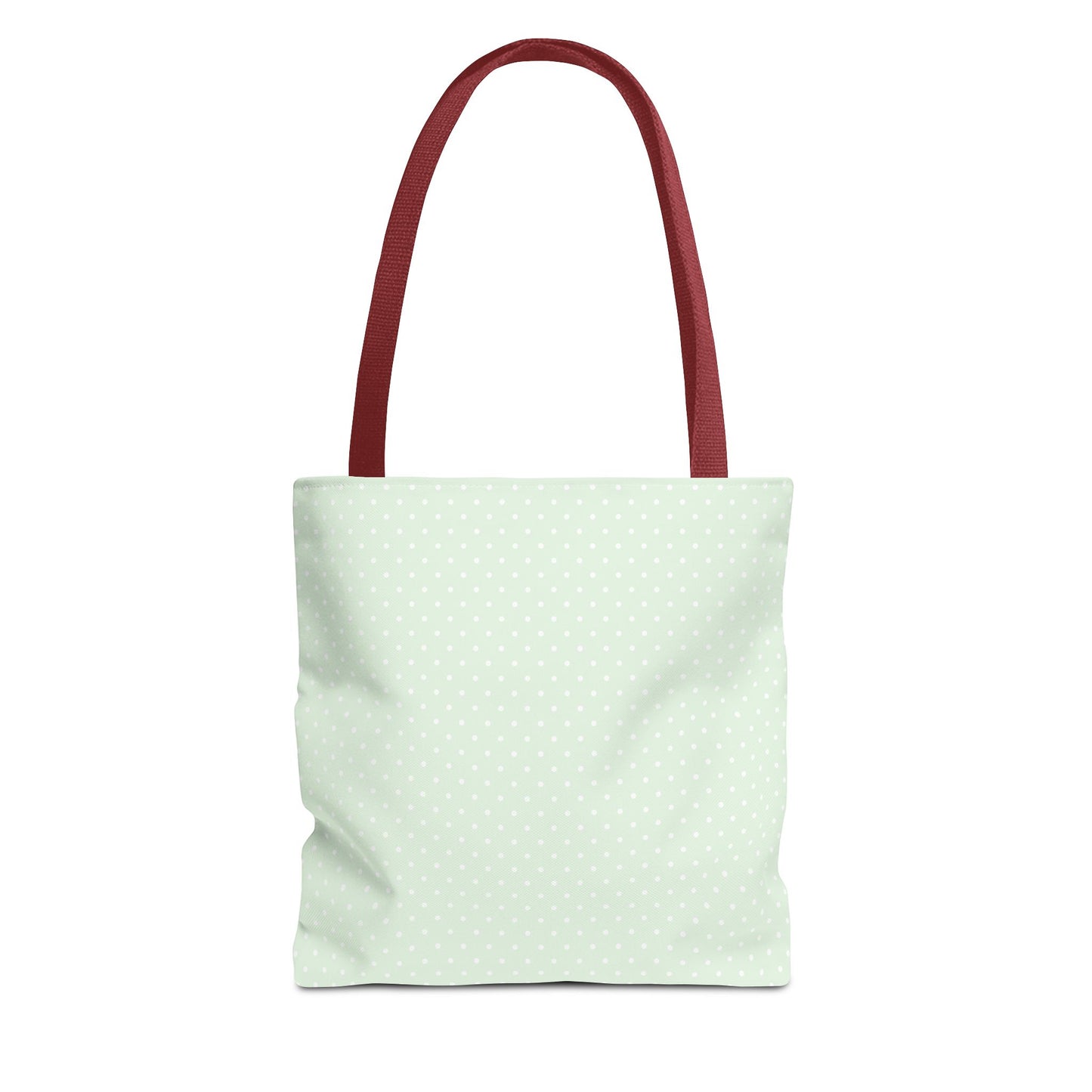 Mint Polka Dot Tote Bag | Stylish Eco-Friendly Day Bag, Beach Tote, Shopping Bag, Gift for Her, Everyday Purse