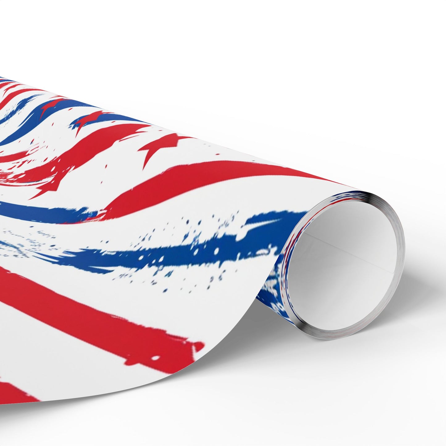 Patriotic Wrapping Paper - Celebratory Gift Wrap for Independence Day, Memorial Day, Veterans Day, Party Supplies, USA Decor