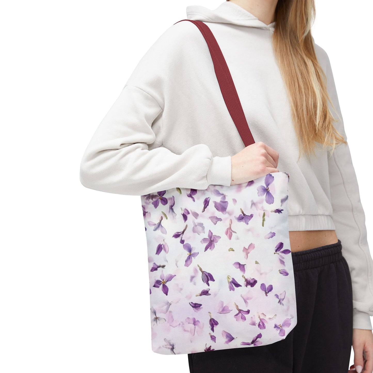 Elegant Floral Tote Bag, Stylish Shopping Bag, Reusable Eco-Friendly Tote, Perfect for Gifts, Spring & Summer Outings