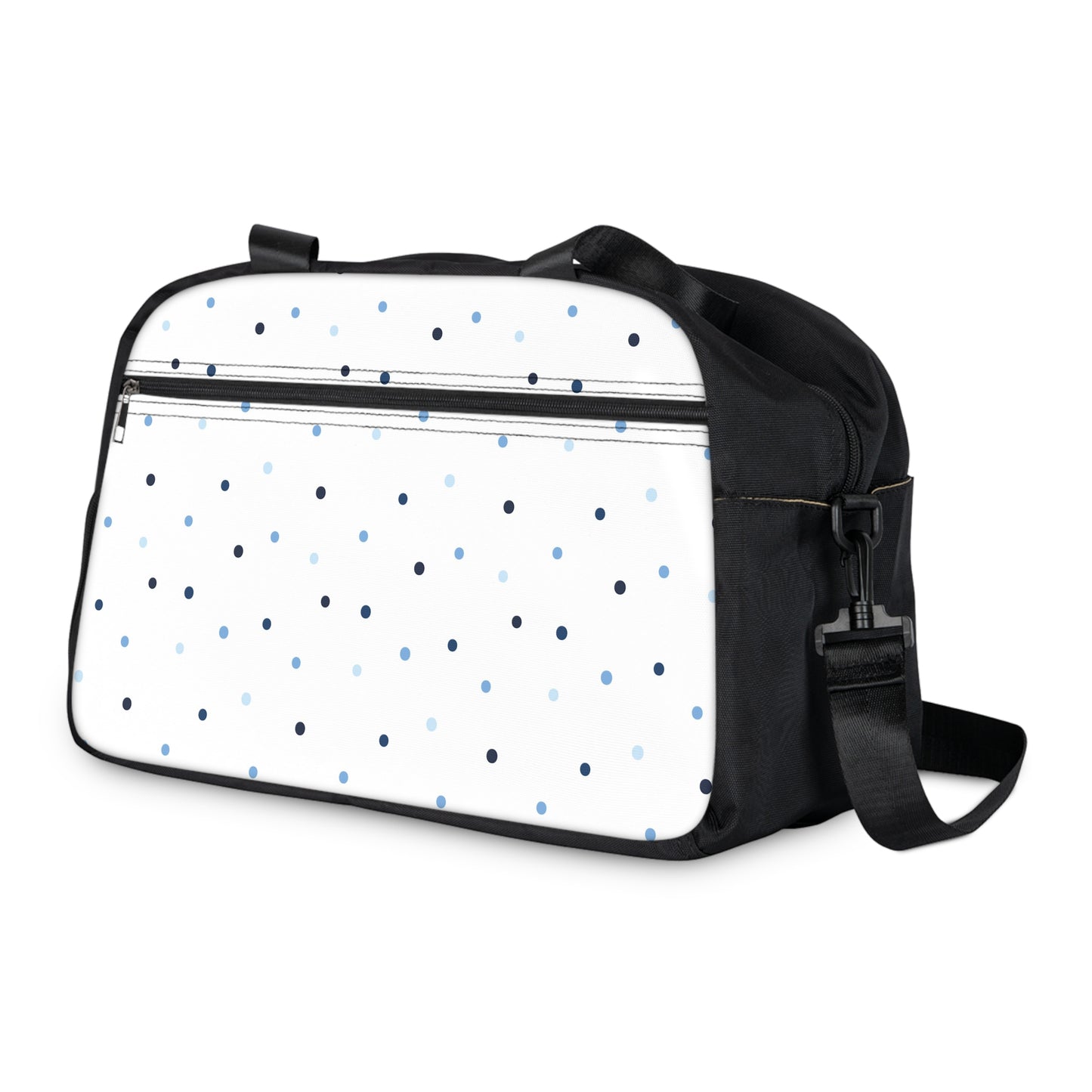 Polka Dot Fitness Handbag | Gym Bag, Workout Tote, Sports Bag, Travel Organizer, Unisex Fitness Accessory
