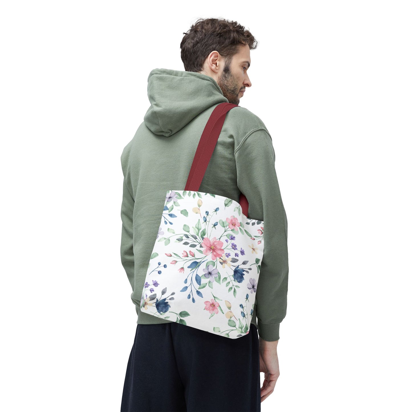 Floral Tote Bag | Stylish Carry-All for Everyday Use, Eco-Friendly Shopping, Beach Days, Spring Picnics, Gift for Moms