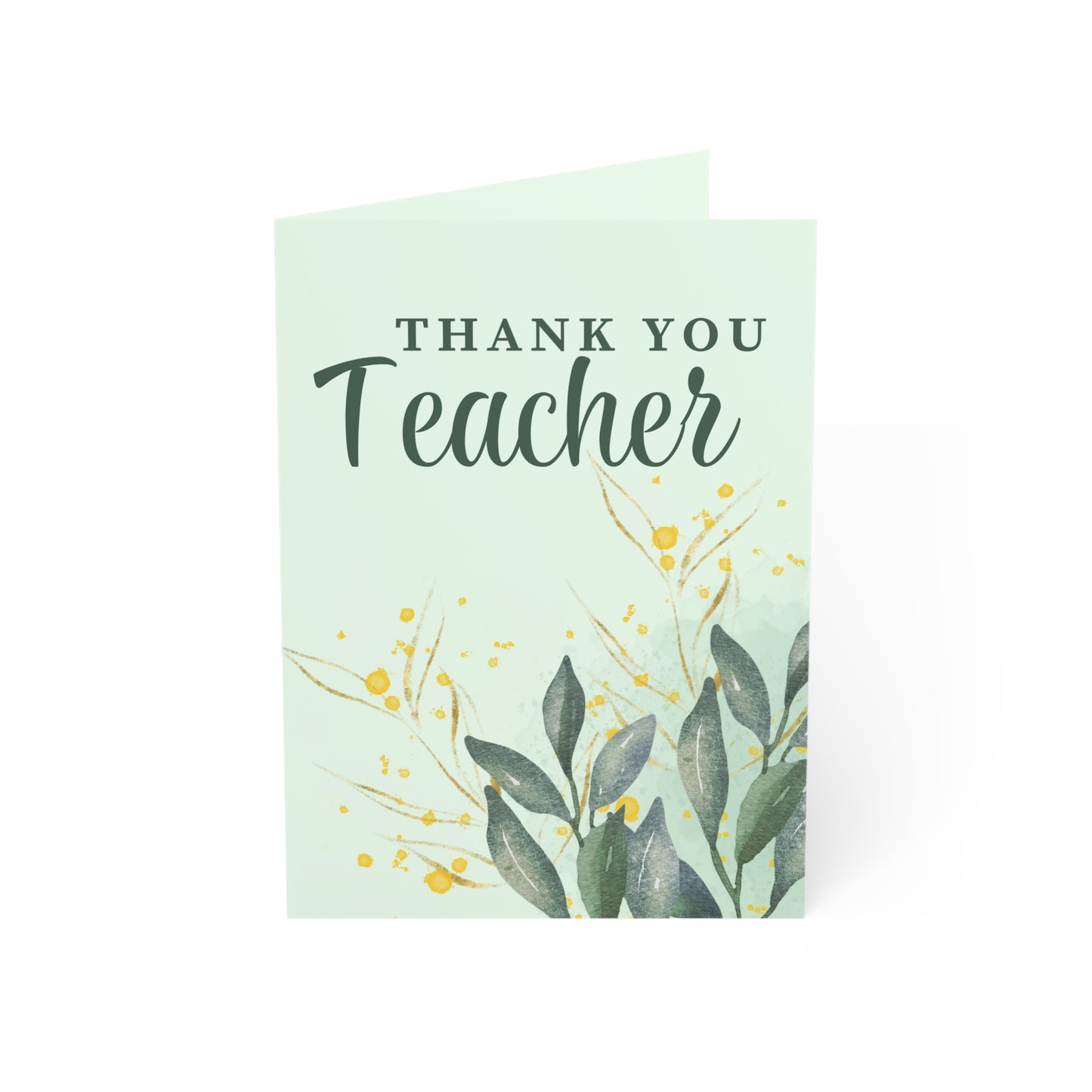 Thank You Teacher Greeting Cards Set | Floral Cards, Teacher Appreciation, Thank You Notes, Classroom Gifts, Stationery