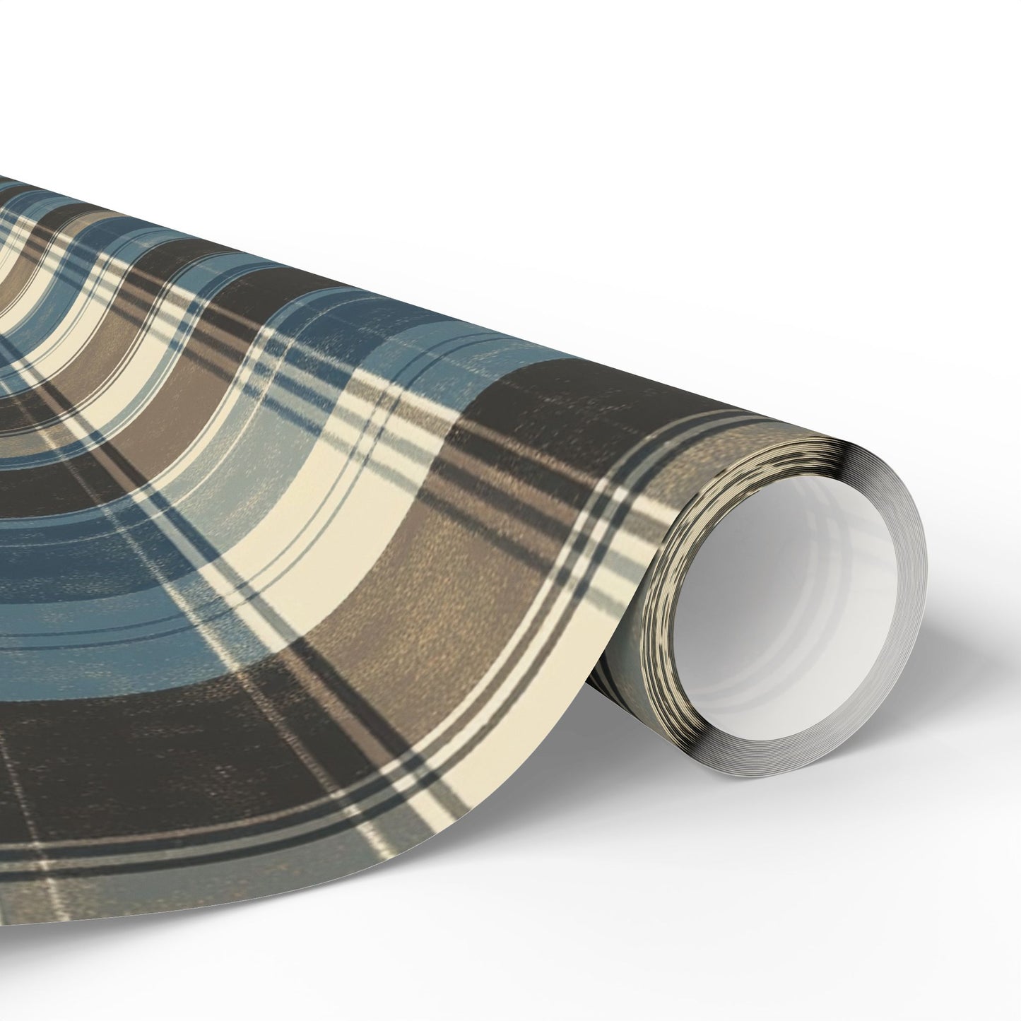Plaid Wrapping Paper Roll, Rustic Gift Wrap for Holidays, Birthday, and Special Occasions
