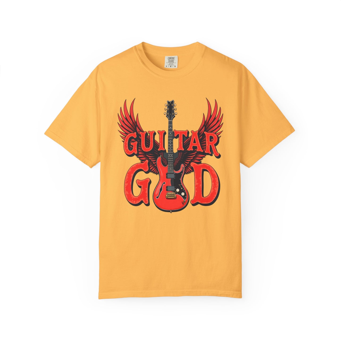 Guitar God T-Shirt, Music Lover Gift, Unisex Graphic Tee, Rock & Roll Apparel, Concert Outfit, Gift for Musicians