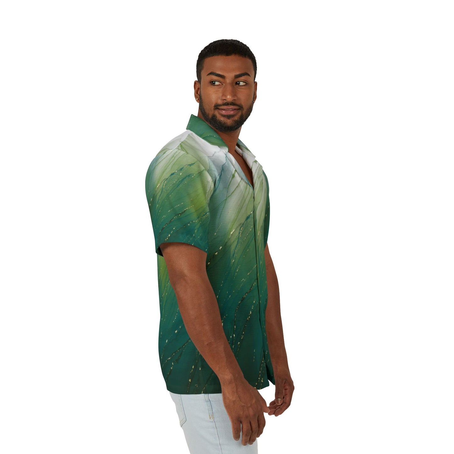 Tropical Vibes Hawaiian Camp Shirt, Men's Summer Shirt, Beachwear, Casual Shirt, Vacation Fashion, Gift for Him