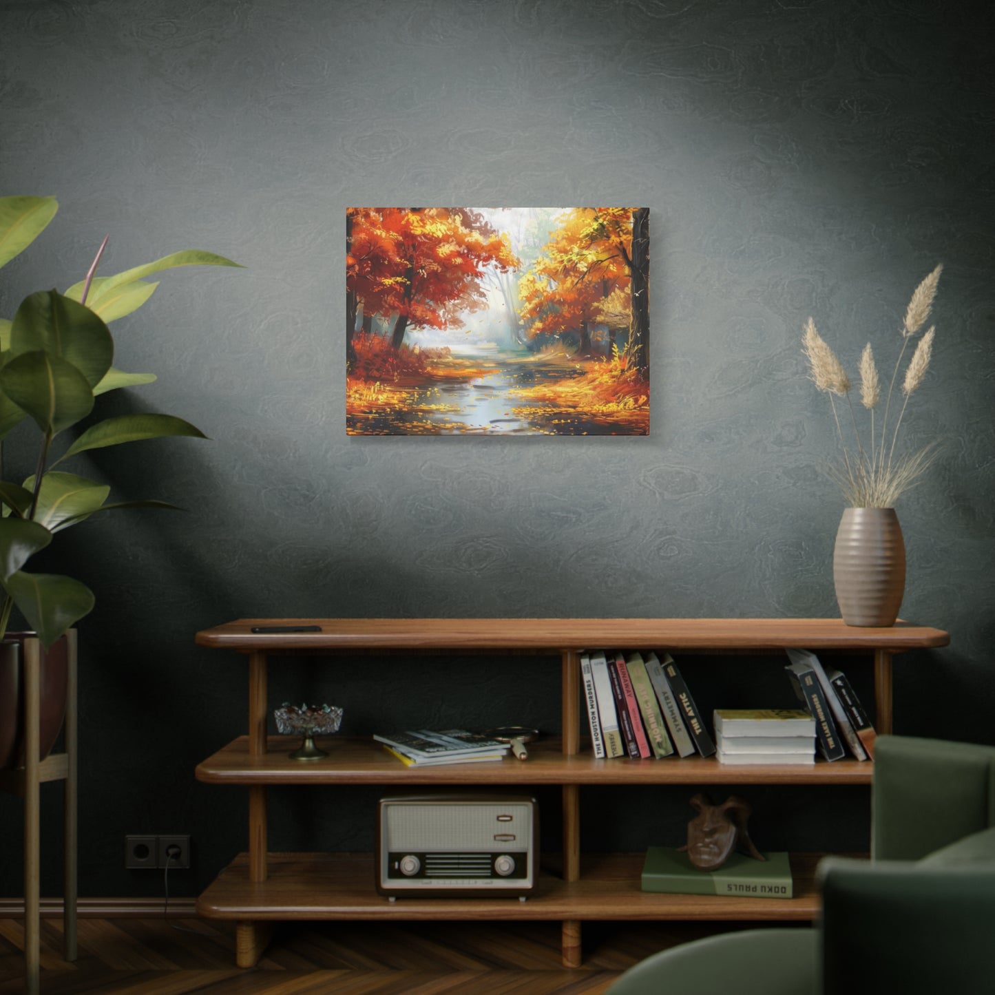 Autumn Serenity Canvas Print, Fall Decor, Home Wall Art, Nature Artwork, Gift for Nature Lovers, Cozy Decorating