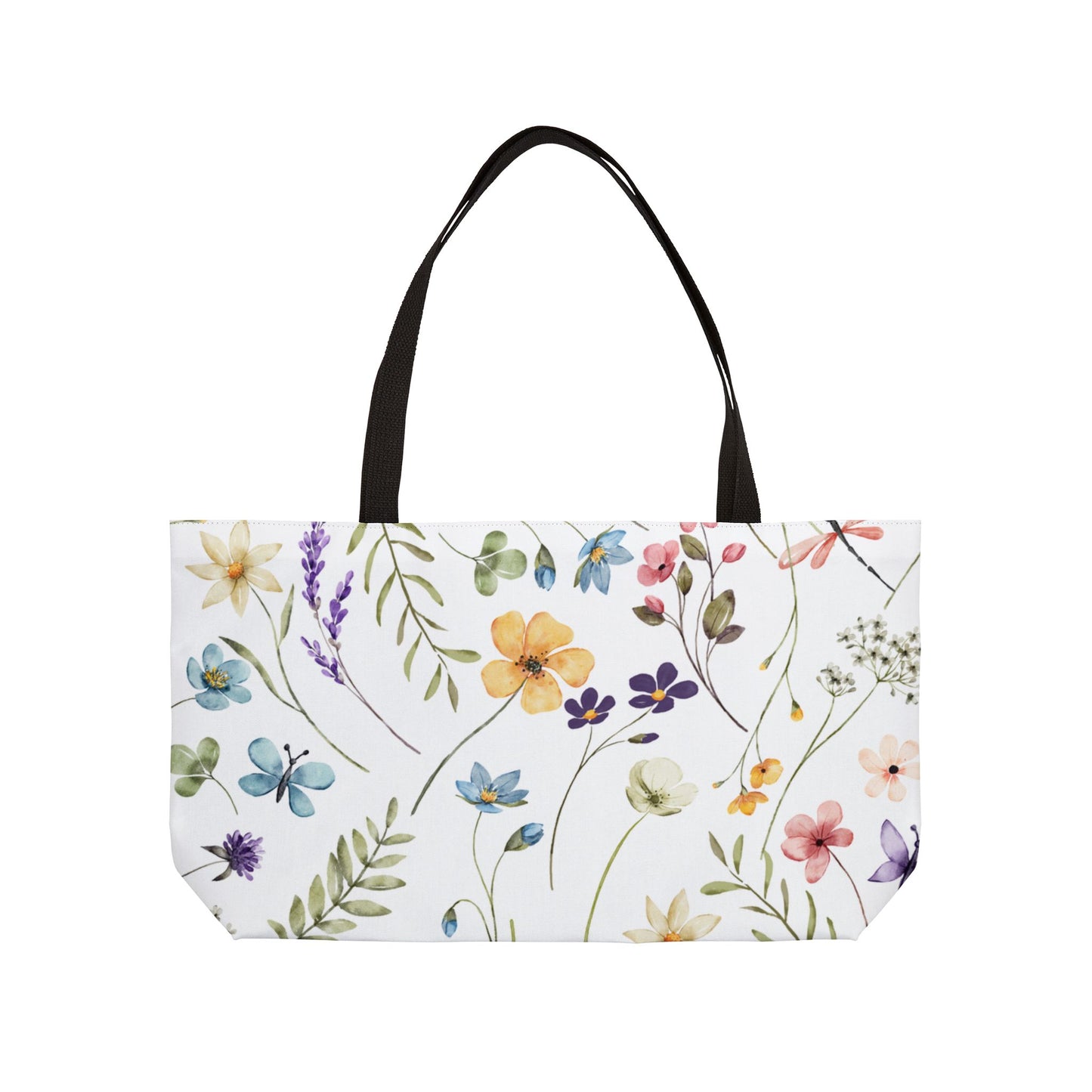 Floral Weekender Tote Bag | Perfect for Travel, Beach Days, Shopping, Gifts, and Picnics | Stylish Floral Design