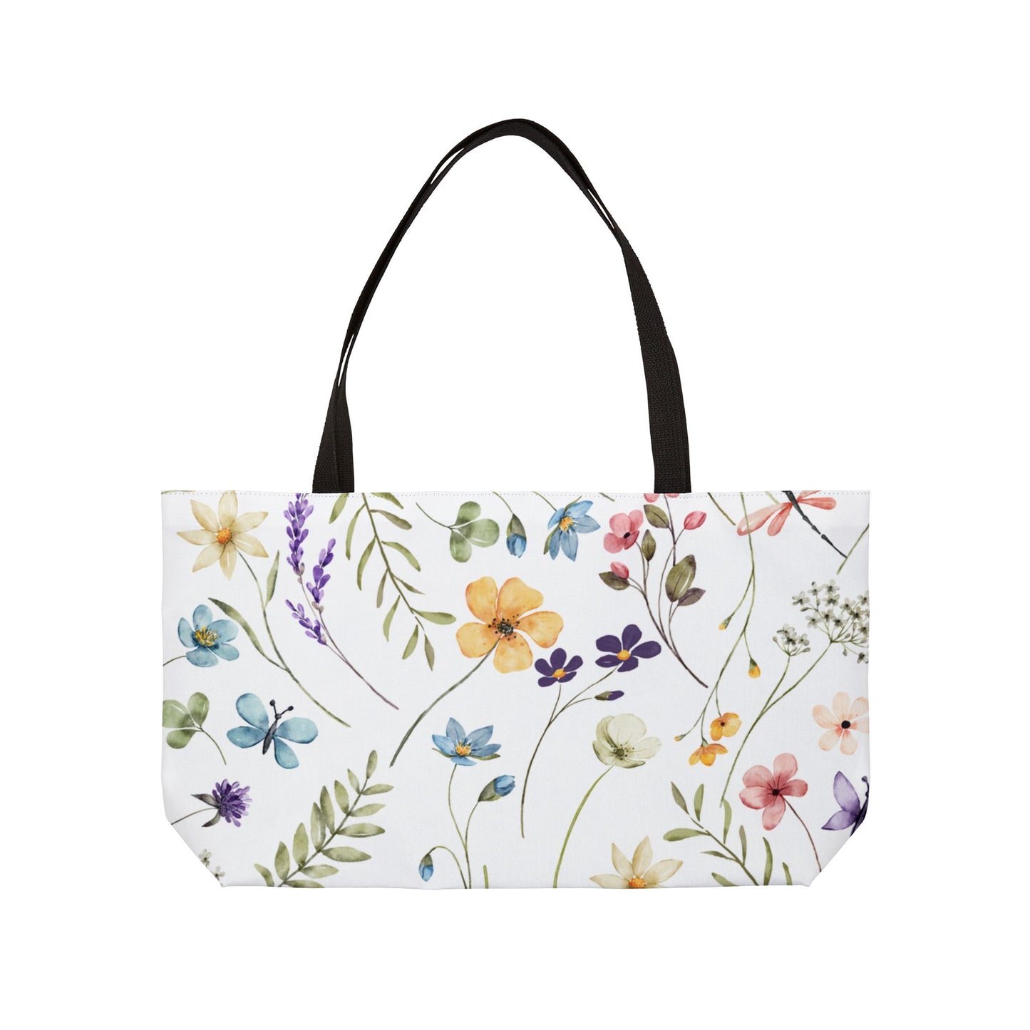 Floral Weekender Tote Bag | Perfect for Travel, Beach Days, Shopping, Gifts, and Picnics | Stylish Floral Design