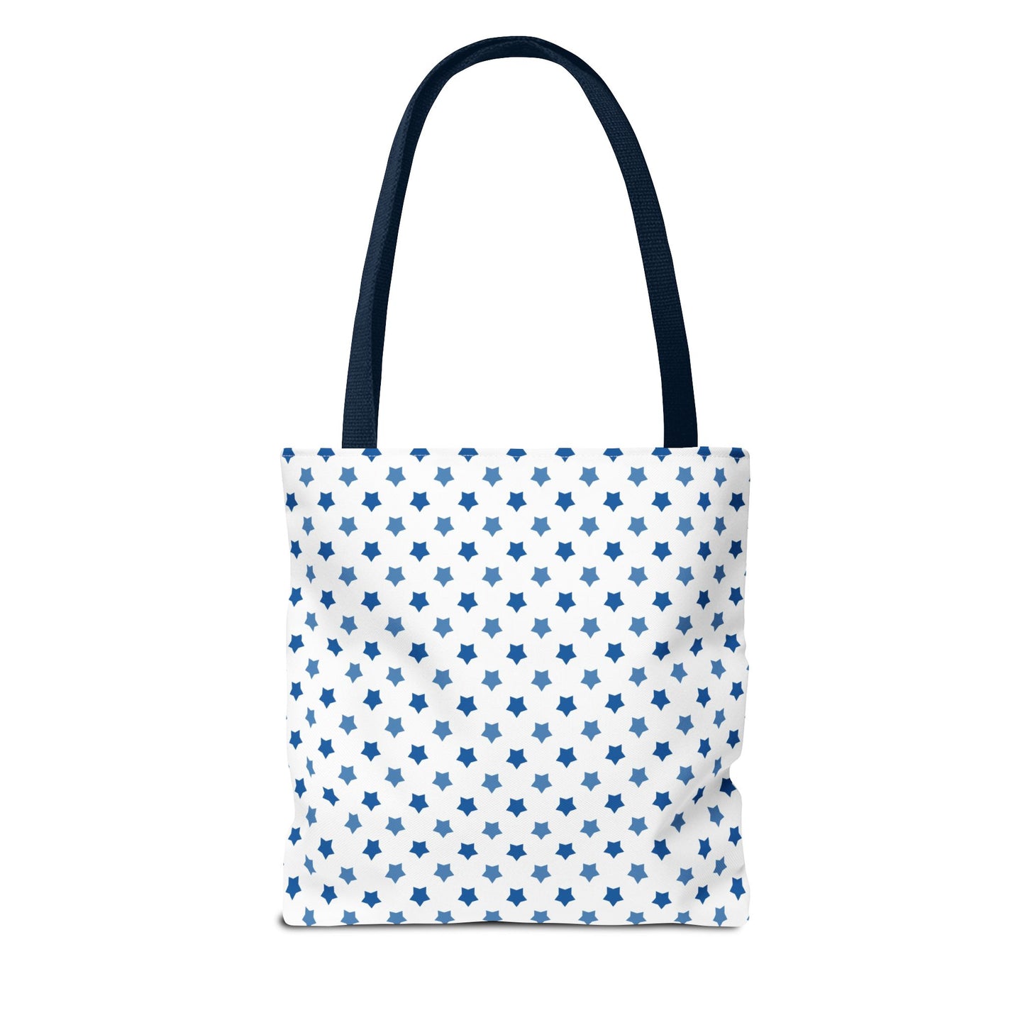 Blue Star Pattern Tote Bag, Stylish Reusable Tote, Shopping Bag, Beach Bag, Gift for Her, Eco-Friendly Accessories
