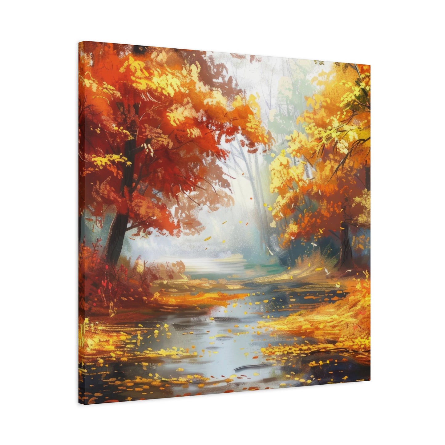 Autumn Serenity Canvas Print, Fall Decor, Home Wall Art, Nature Artwork, Gift for Nature Lovers, Cozy Decorating