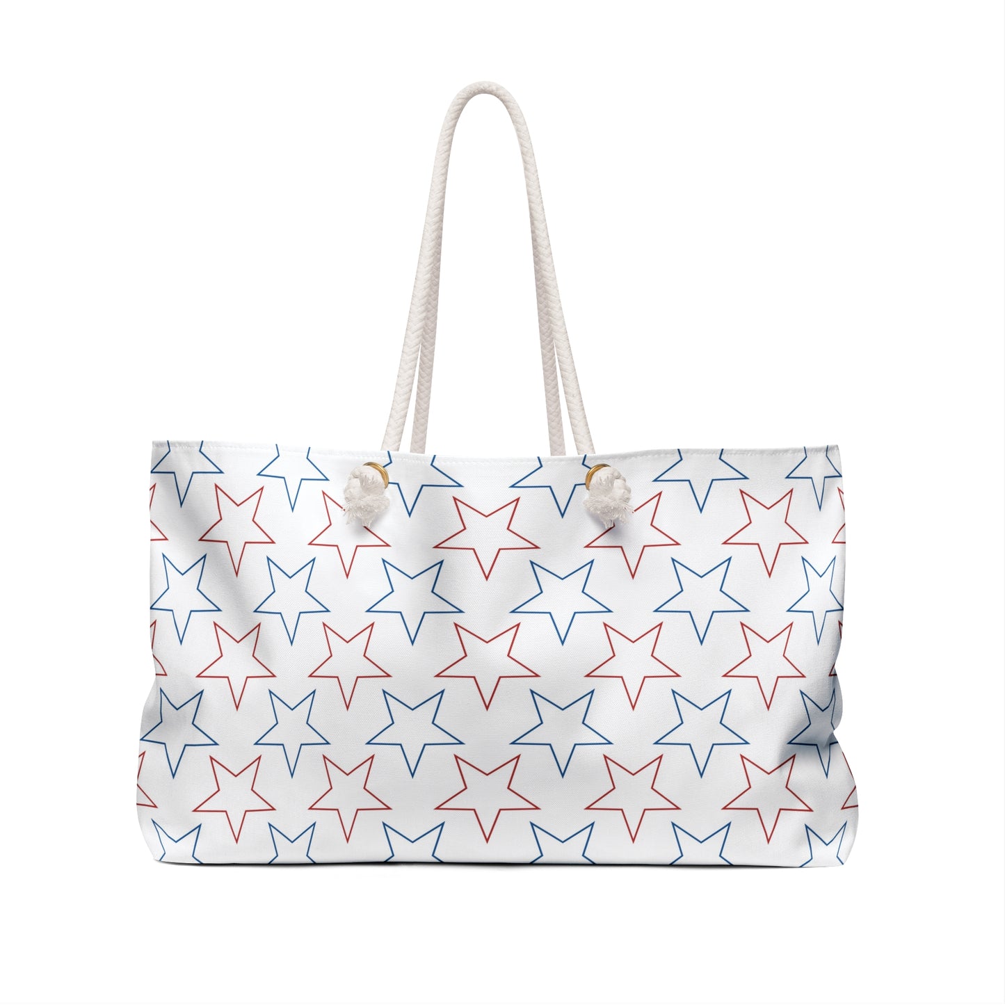 Patriotic Star Weekender Bag, Stylish Travel Tote, Perfect for Vacations, Gym, Beach Days, 4th of July or Summer Getaways
