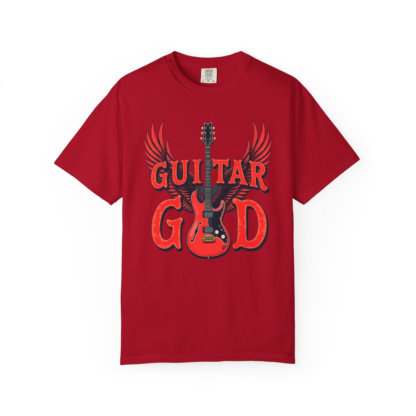 Guitar God T-Shirt, Music Lover Gift, Unisex Graphic Tee, Rock & Roll Apparel, Concert Outfit, Gift for Musicians