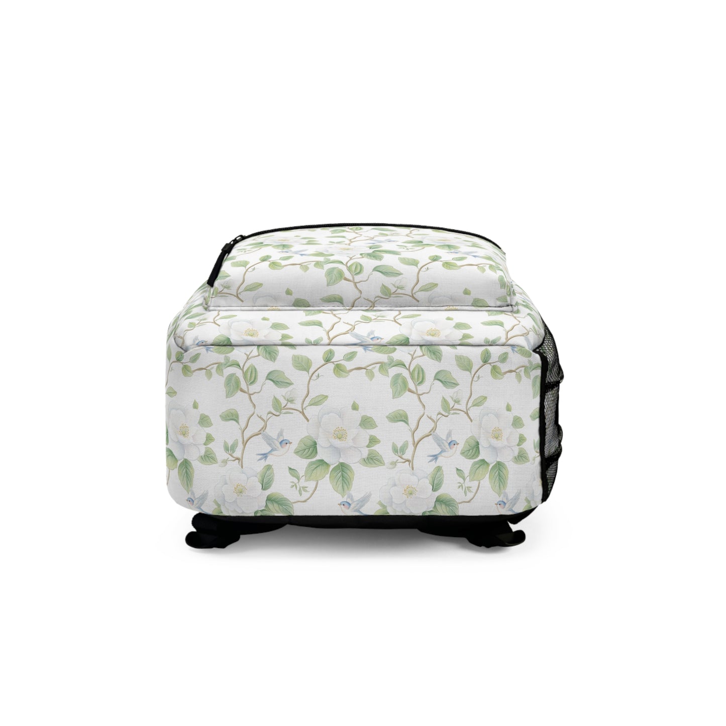 Floral Pattern Backpack | Stylish School Bag, Travel Rucksack, Daypack for Women, Gift for Nature Lovers, Eco-friendly Backpack